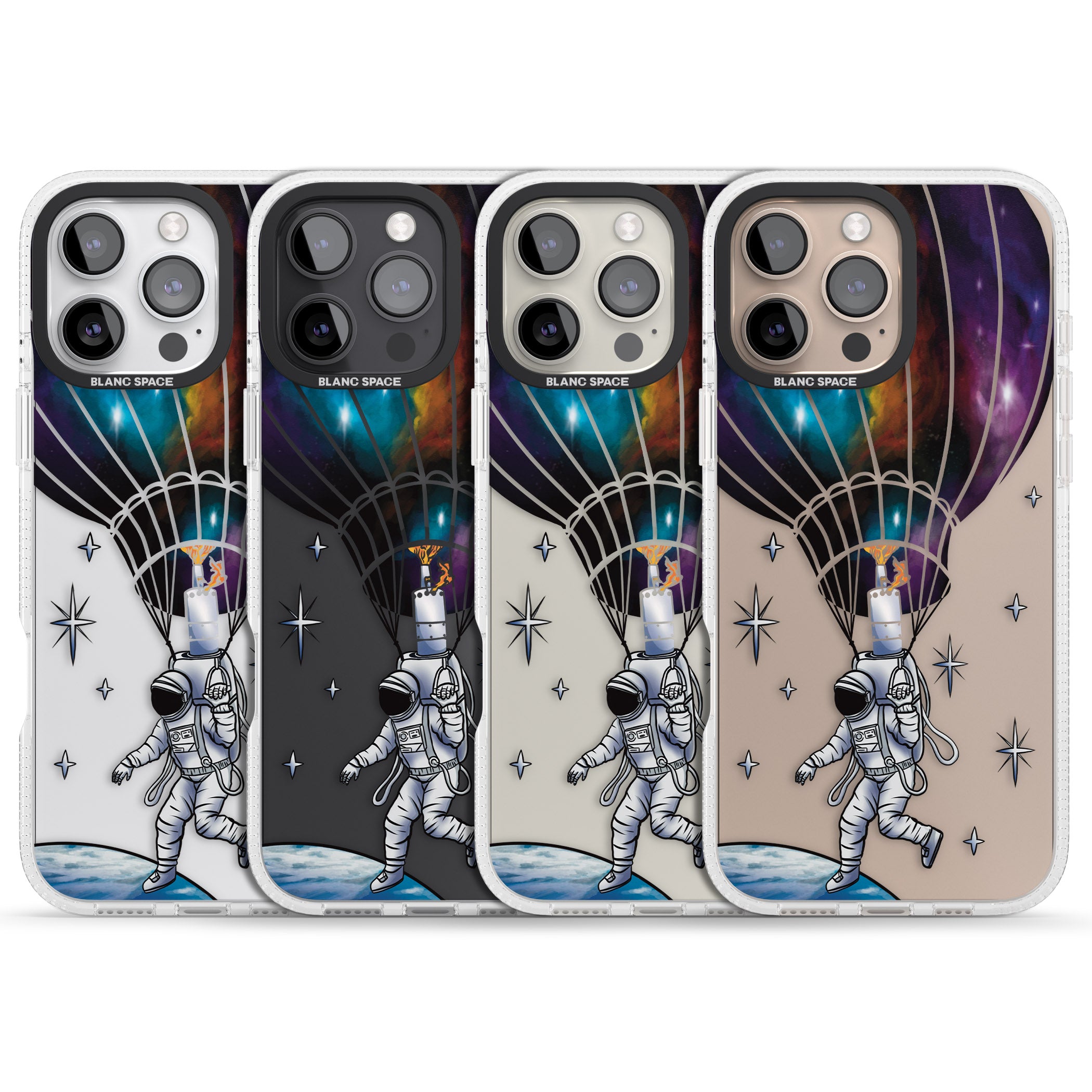 Solo Odyssey iPhone 16 Pro Max / 16 Pro Clear Case Impact Air - Blanc Space