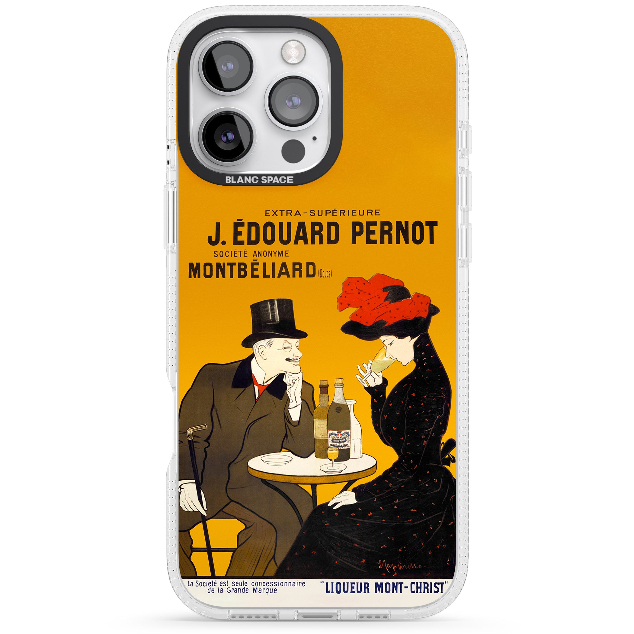 Absinthe, J.Edouard Pernot Poster iPhone 16 Pro Max / 16 Pro Clear Case Impact Air - Blanc Space