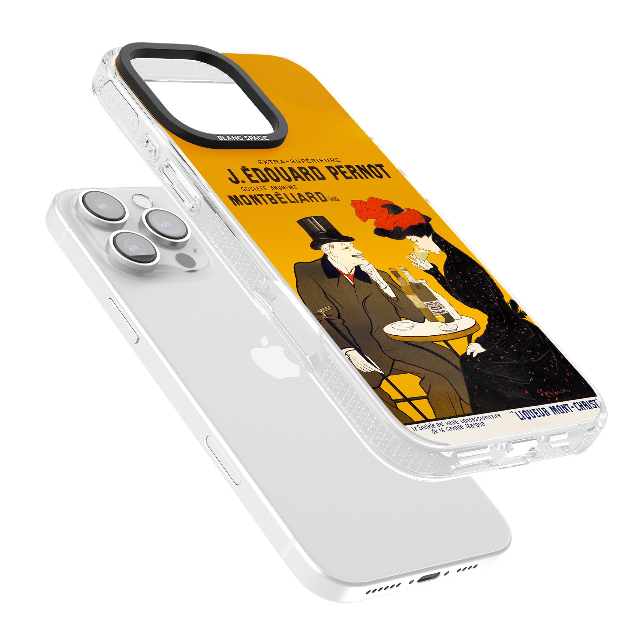 Absinthe, J.Edouard Pernot Poster iPhone 16 Pro Max / 16 Pro Clear Case Impact Air - Blanc Space