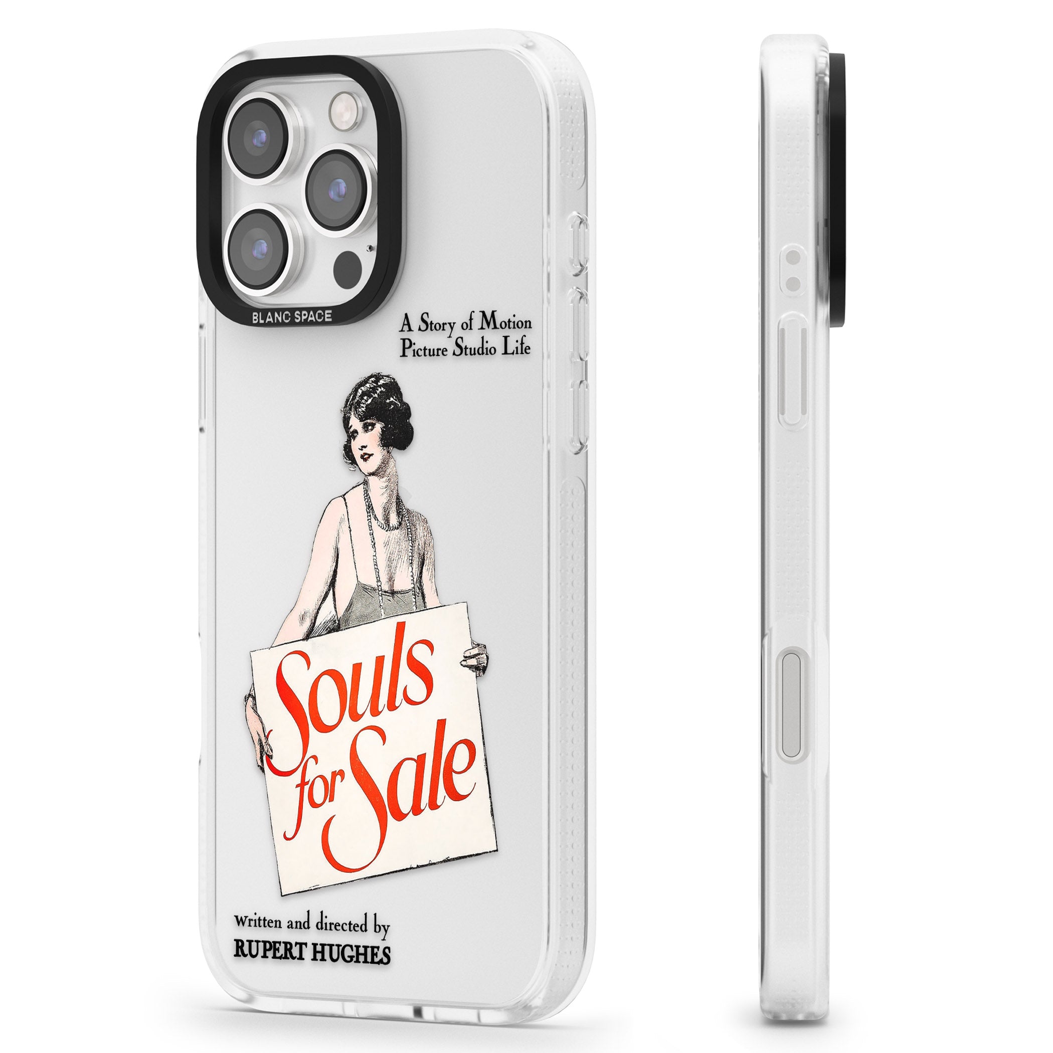 Souls for Sale Poster iPhone 16 Pro Max / 16 Pro Clear Case Impact Air - Blanc Space