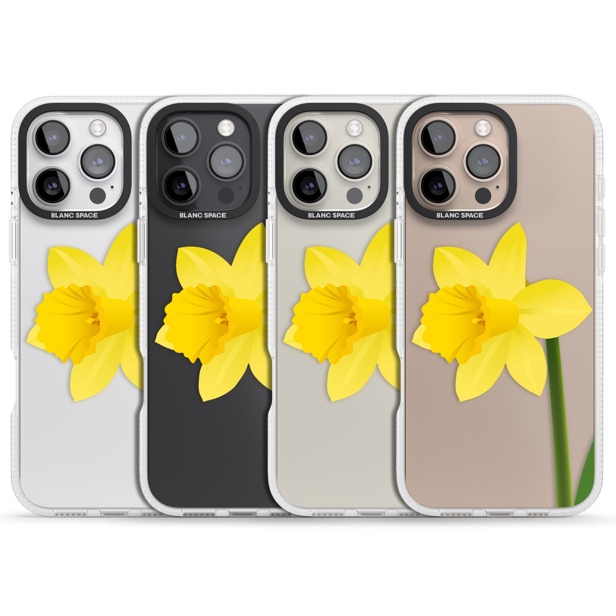 Daffodil iPhone 16 Pro Max / 16 Pro Clear Case Impact Air - Blanc Space