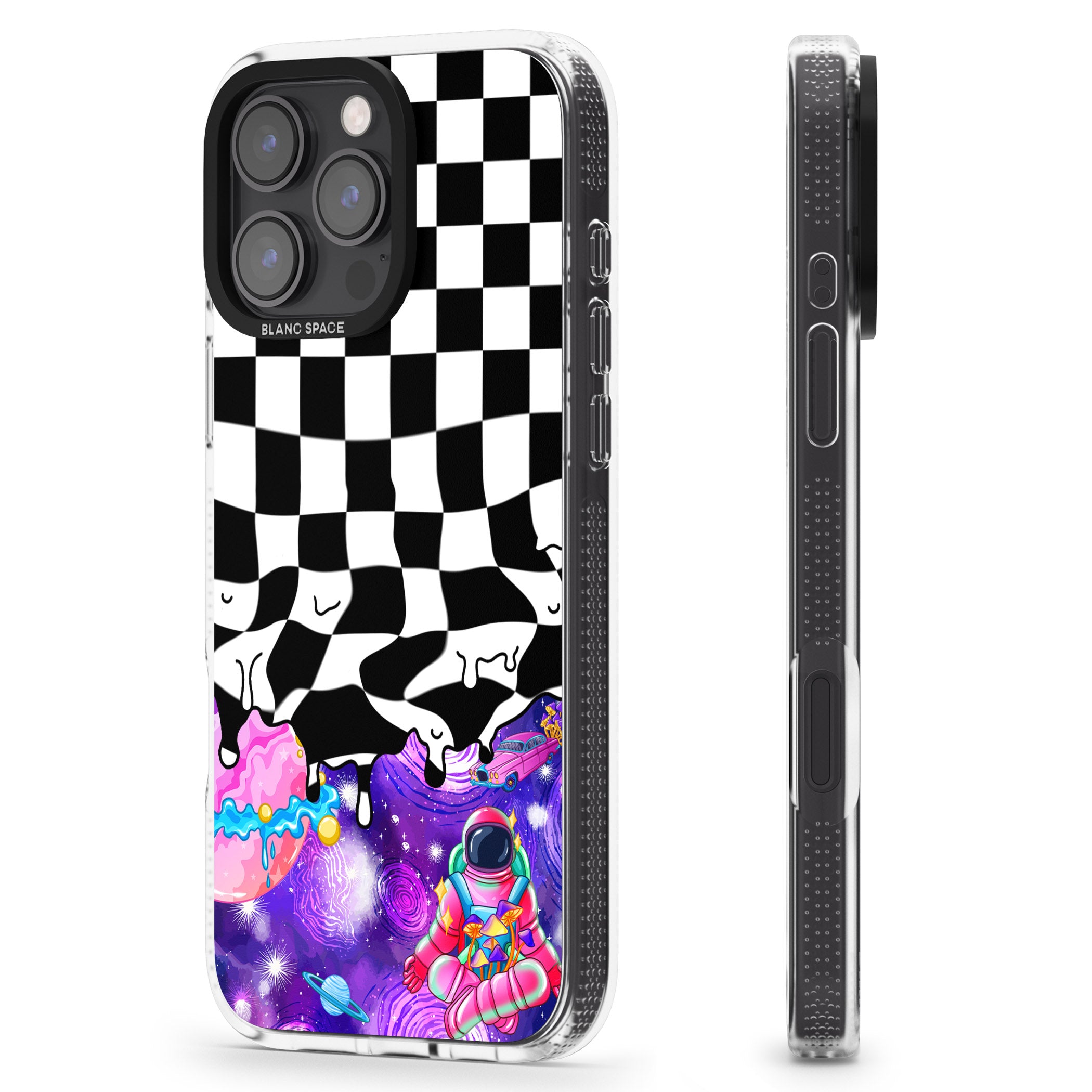 Washed Out iPhone 16 Pro Max / 16 Pro Clear Case Impact Air - Blanc Space