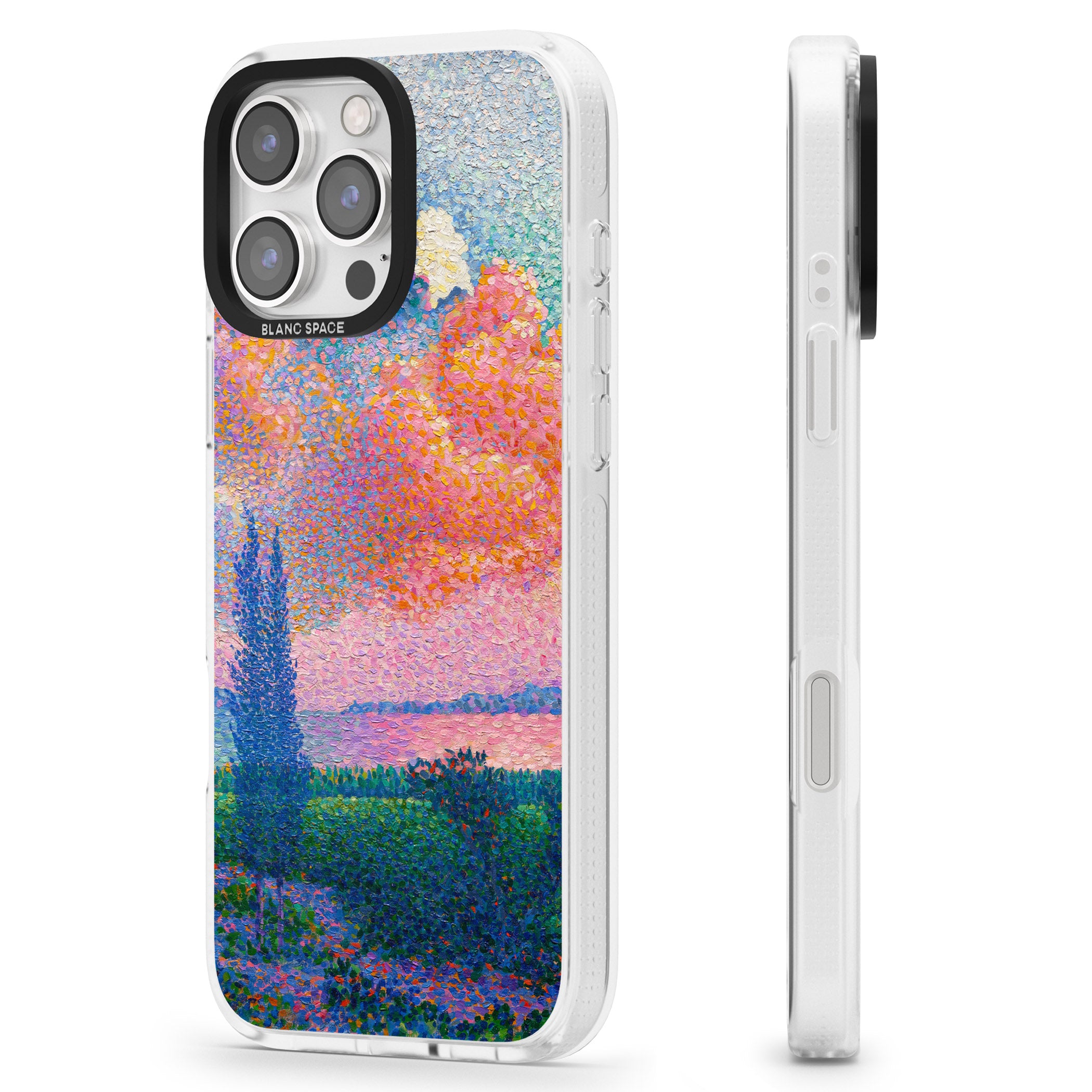 Spring's Garden iPhone 16 Pro Max / 16 Pro Clear Case Impact Air - Blanc Space