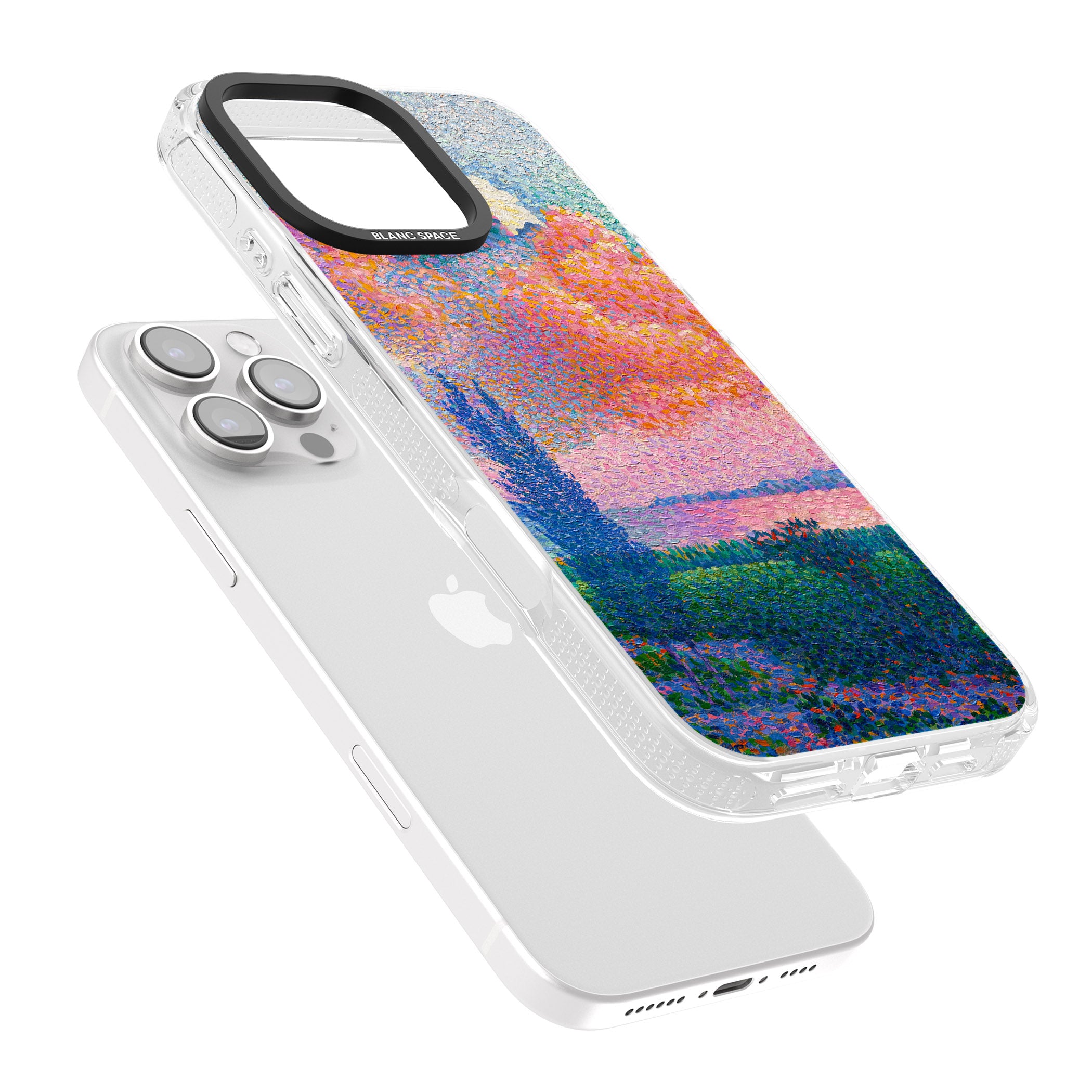 Spring's Garden iPhone 16 Pro Max / 16 Pro Clear Case Impact Air - Blanc Space