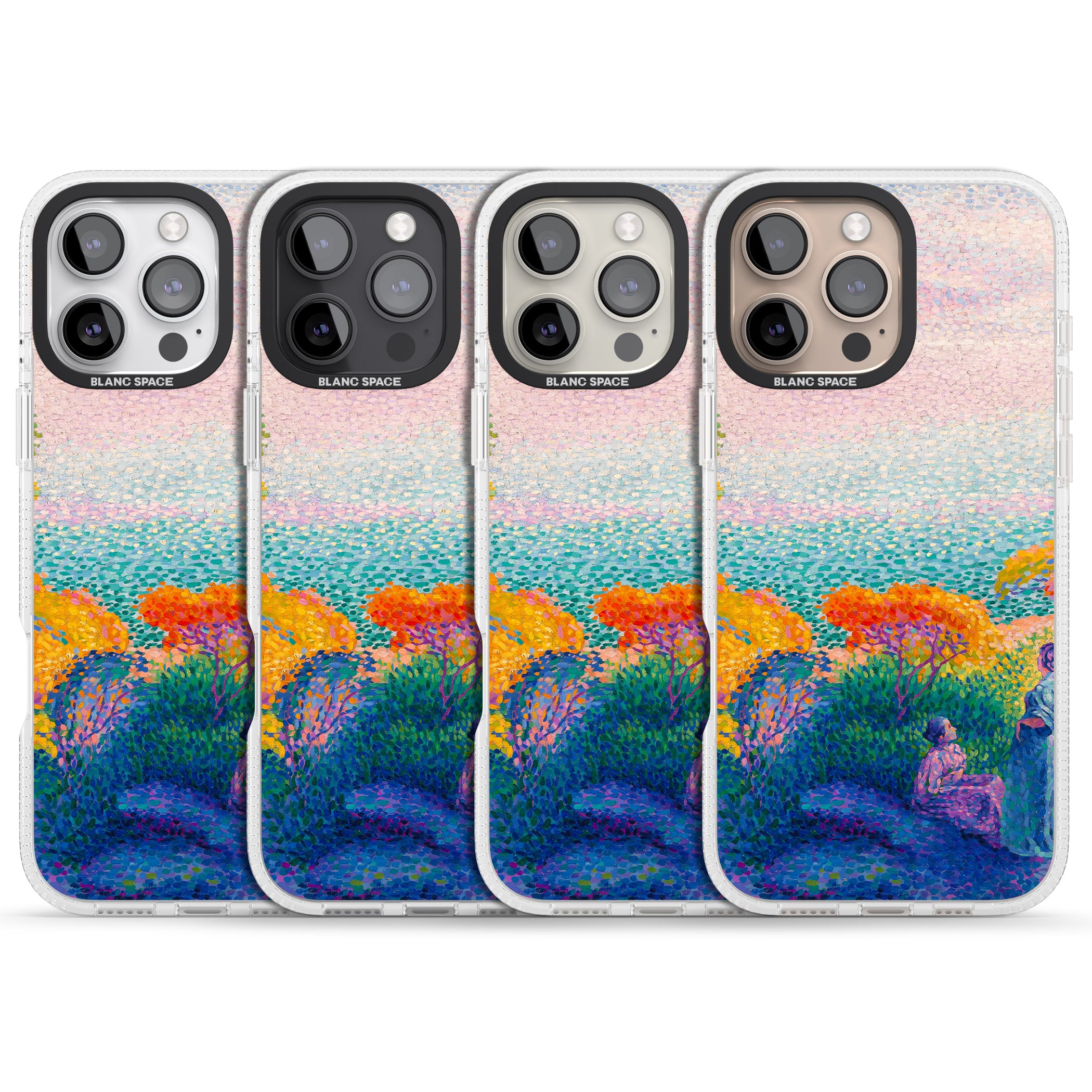 Meadow Lake iPhone 16 Pro Max / 16 Pro Clear Case Impact Air - Blanc Space