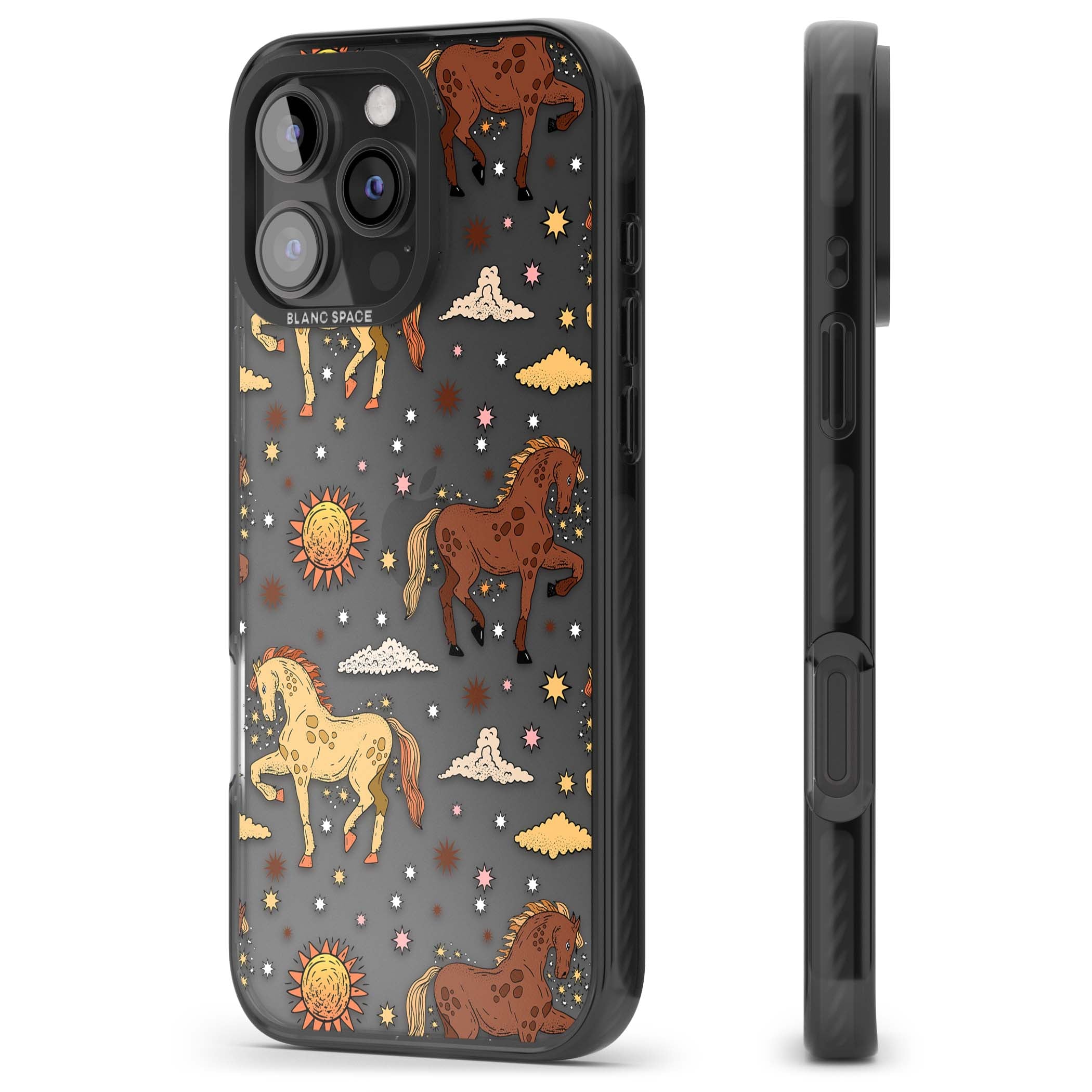 Elevate Your Phone'S Style With This Boho Celestial Sun & Eye Phone Case, Featuring A Mystical Blend Of Suns, All-Seeing Eyes, Butterflies, Stars, And