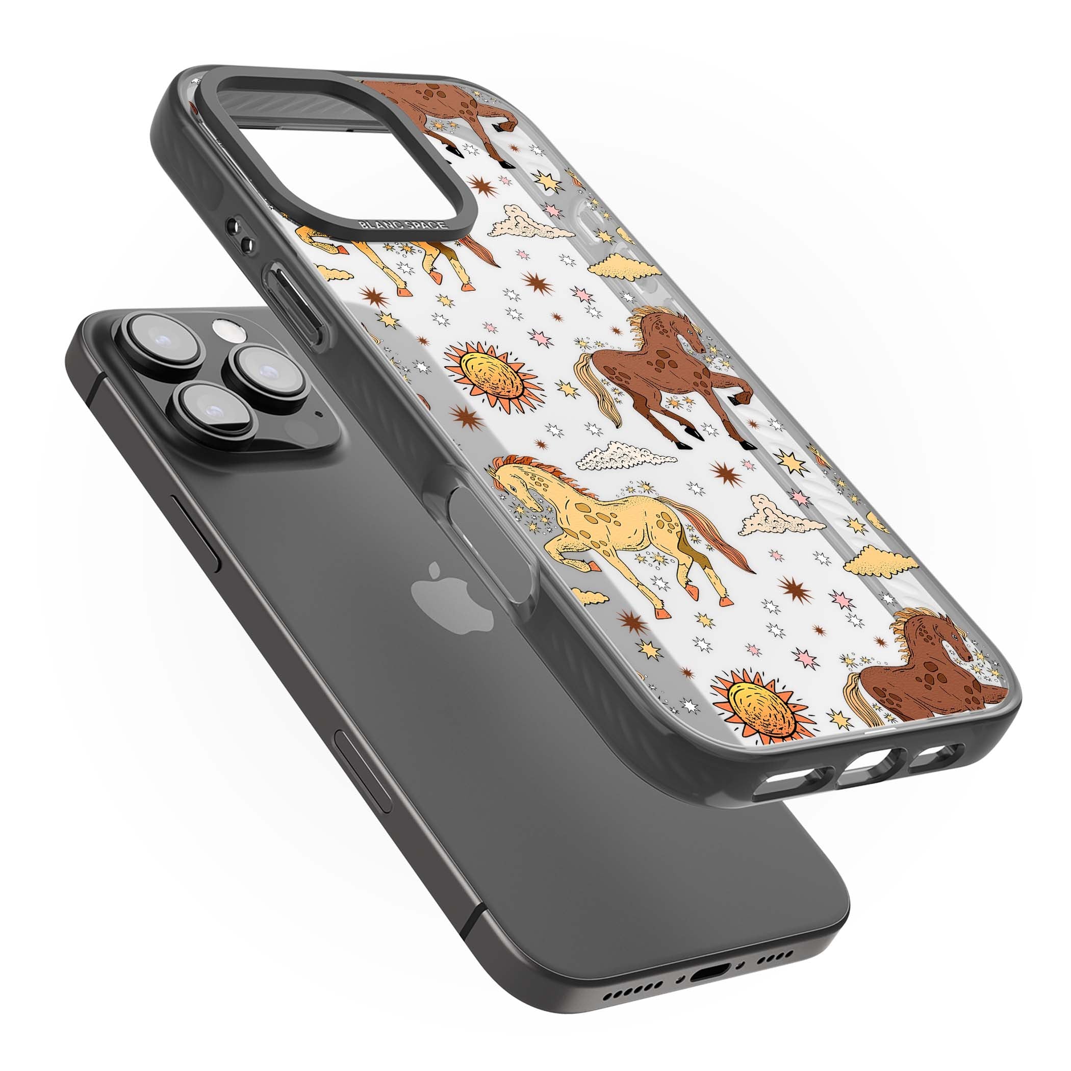 Elevate Your Phone'S Style With This Boho Celestial Sun & Eye Phone Case, Featuring A Mystical Blend Of Suns, All-Seeing Eyes, Butterflies, Stars, And