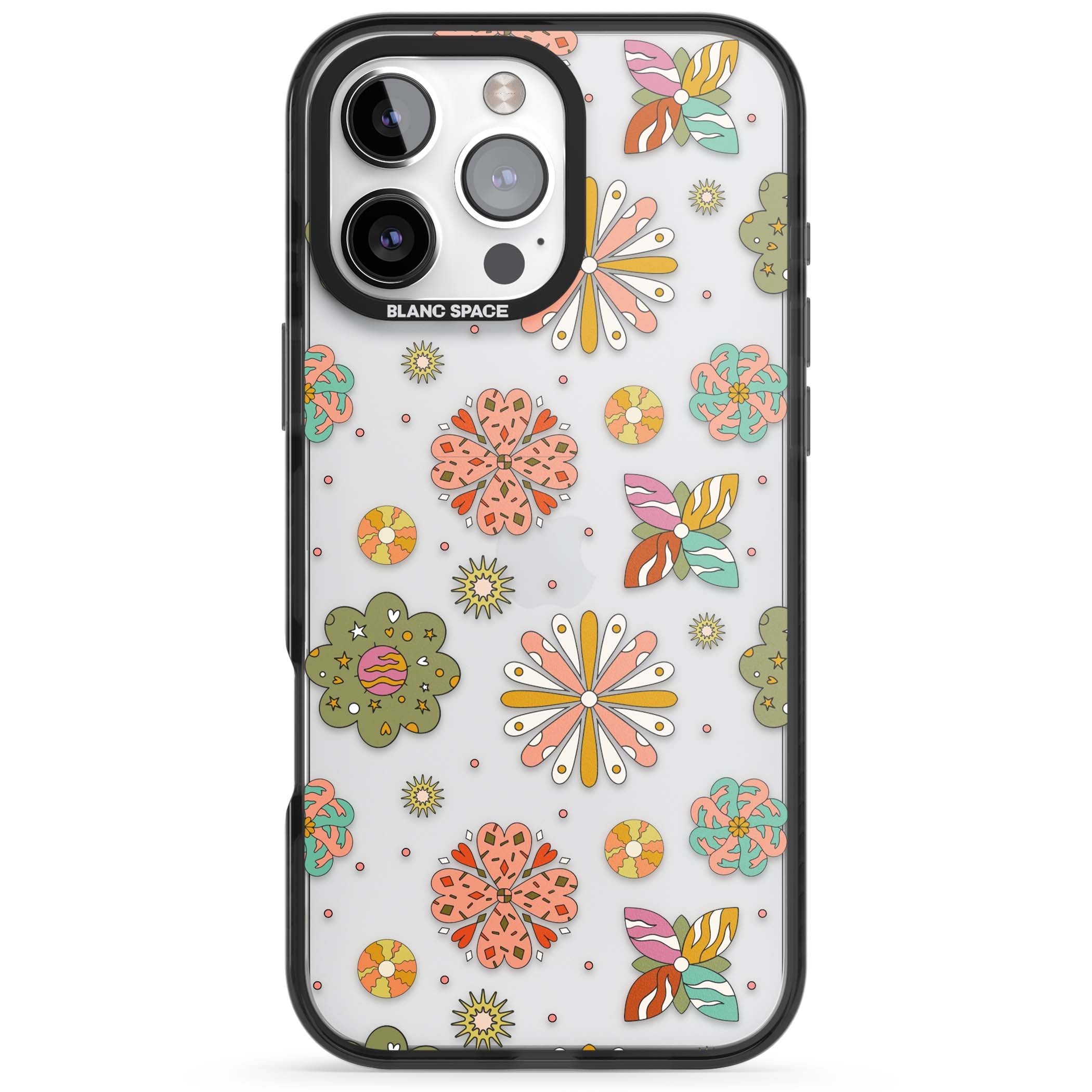 Elevate Your Phone'S Style With This Boho Celestial Sun & Eye Phone Case, Featuring A Mystical Blend Of Suns, All-Seeing Eyes, Butterflies, Stars, And