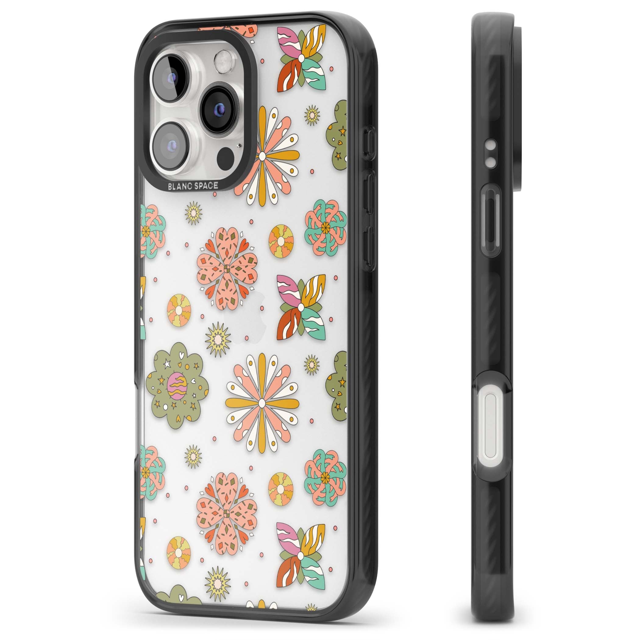 Elevate Your Phone'S Style With This Boho Celestial Sun & Eye Phone Case, Featuring A Mystical Blend Of Suns, All-Seeing Eyes, Butterflies, Stars, And
