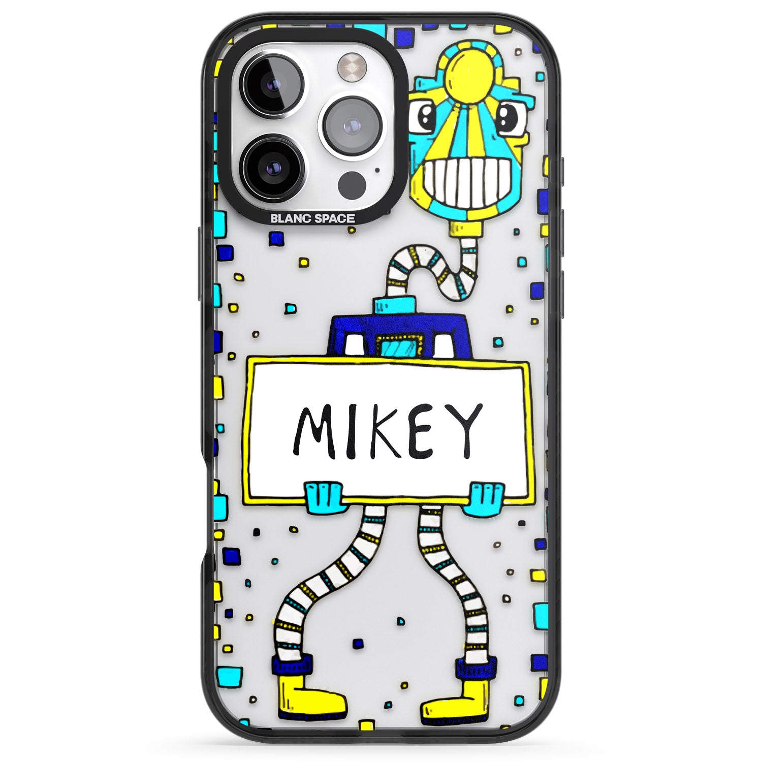 iPhone 16 Pro Max Personalised Tubes Guy Black Impact Phone Case