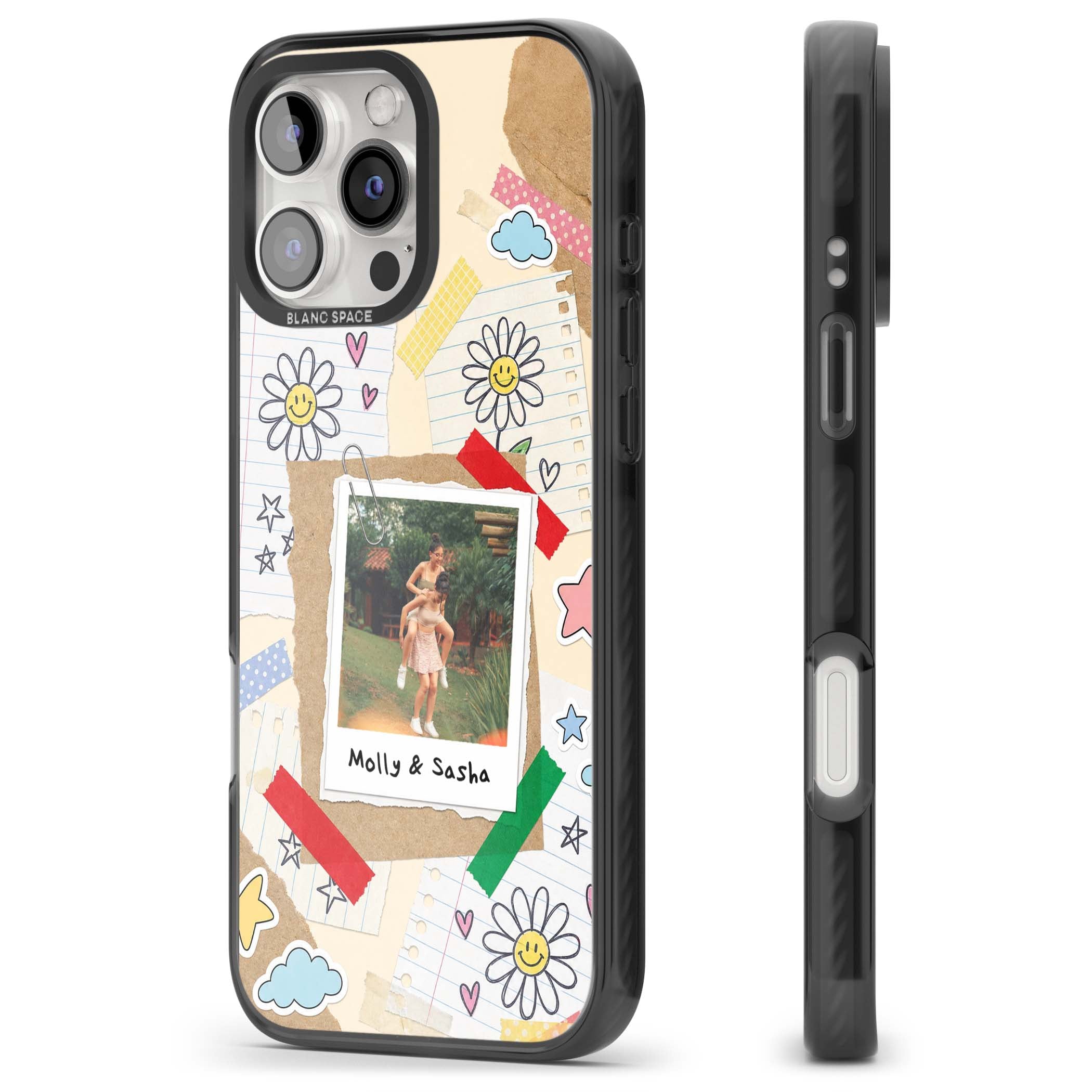 Scrapbook Photo coquette iPhone case | Black Impact case for iPhone 16 Pro, iPhone 16 Pro Max