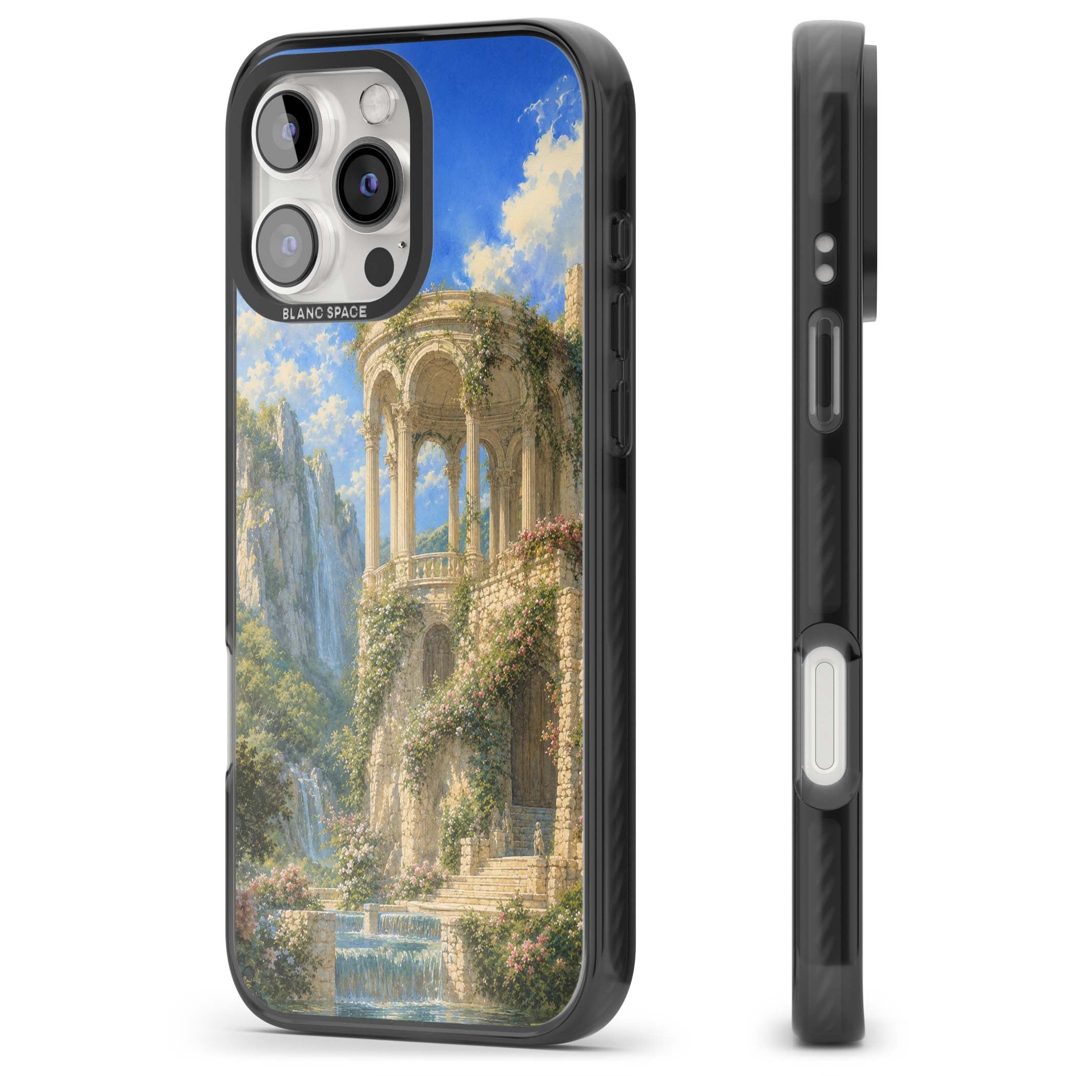 Palace Pavilion fairycore iPhone case | Black Impact case for iPhone 16 Pro, iPhone 16 Pro Max