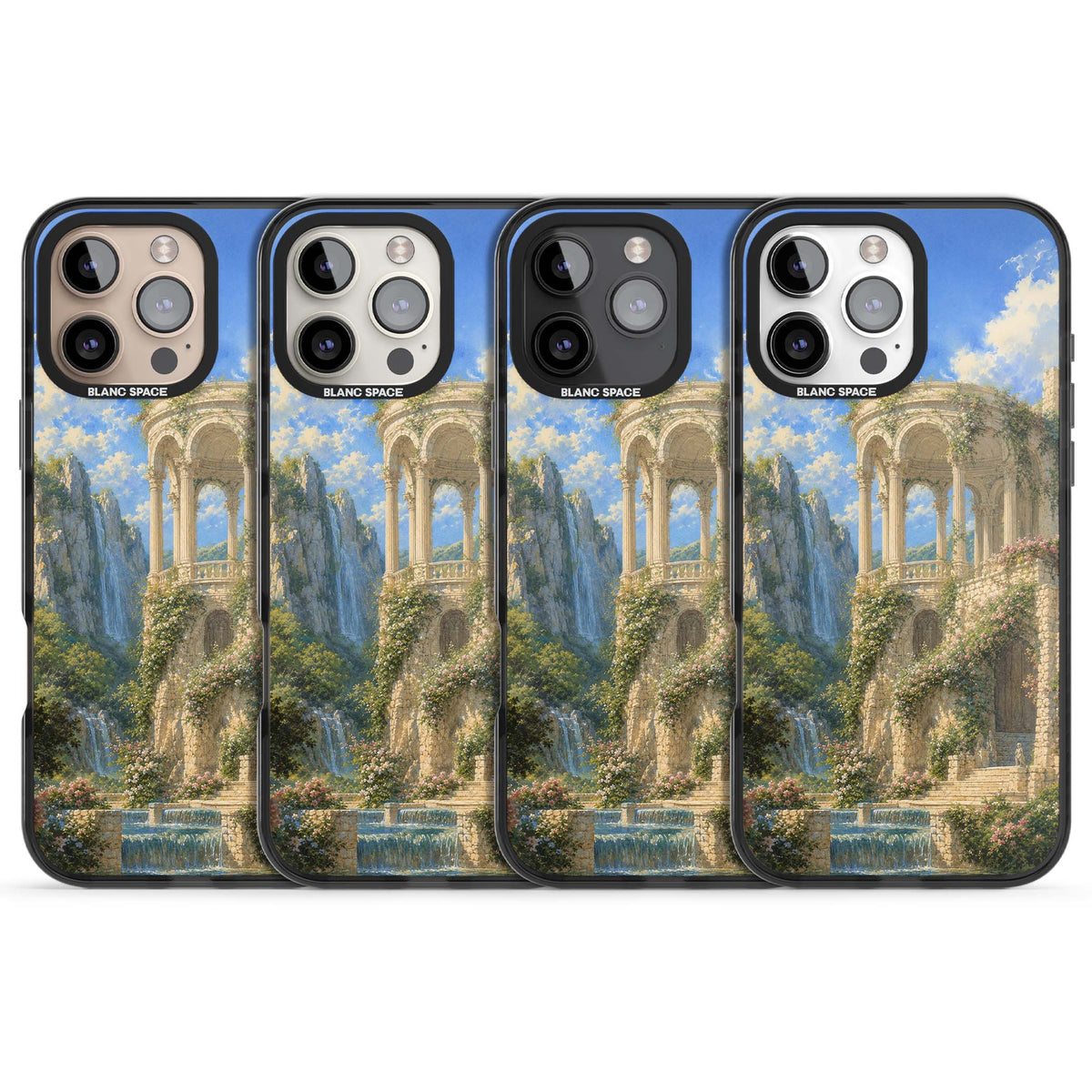 Palace Pavilion fairycore iPhone case | Black Impact case for iPhone 16 Pro, iPhone 16 Pro Max