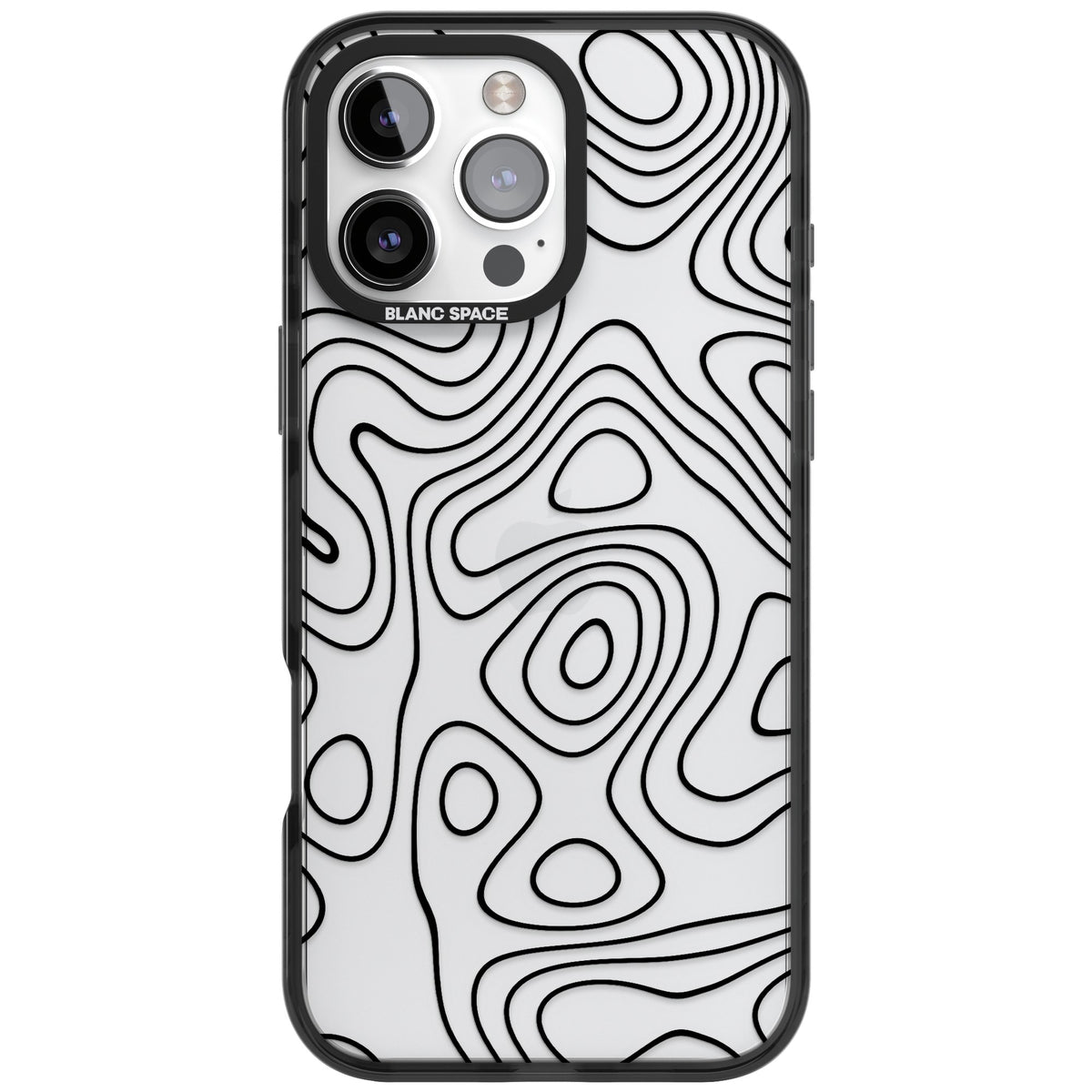 Damascus Steel iPhone 16 Pro Max Impact Black Phone Case front