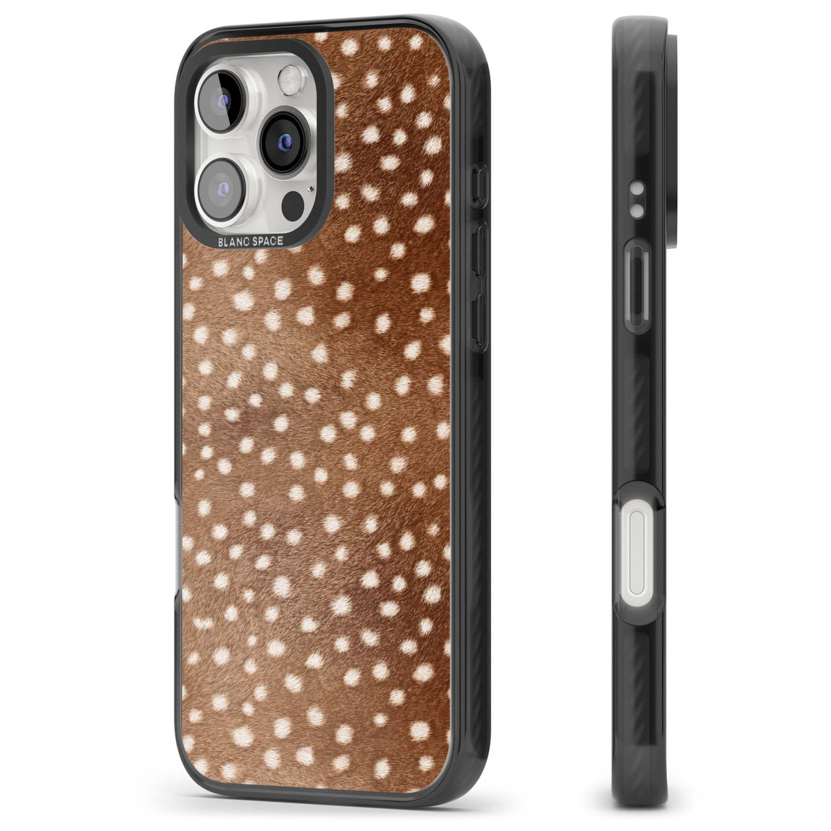Deer Print animals iPhone case | Black Impact case for iPhone 16 Pro, iPhone 16 Pro Max
