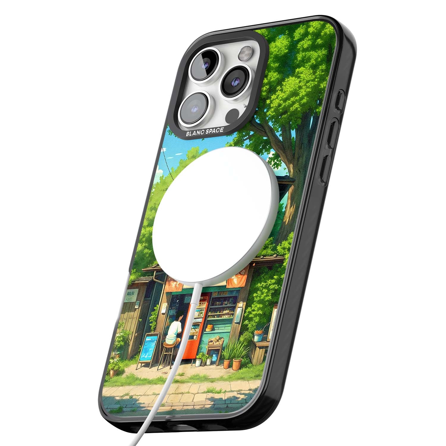 Countryside Kiosk for her iPhone case | Black Impact Magsafe case for iPhone 16 Pro, iPhone 16 Pro Max