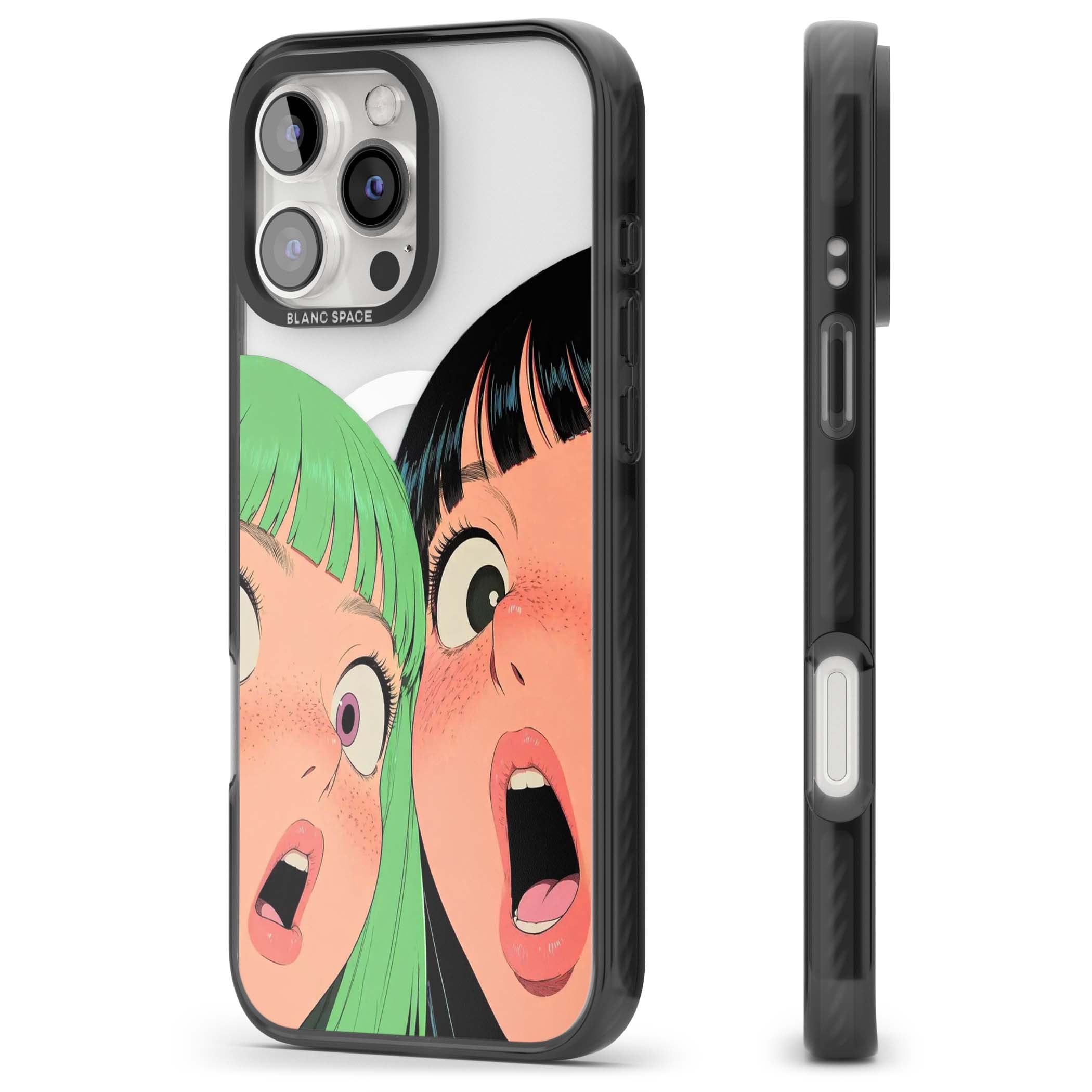 Gasp for her iPhone case | Black Impact Magsafe case for iPhone 16 Pro, iPhone 16 Pro Max