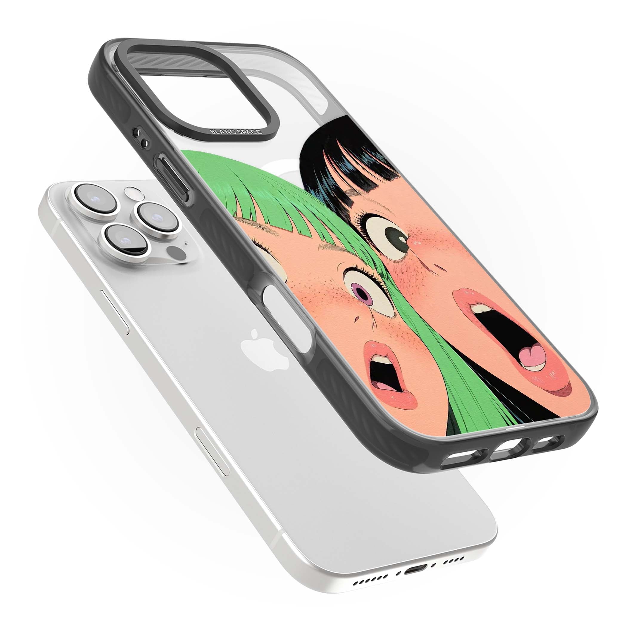 Gasp for her iPhone case | Black Impact Magsafe case for iPhone 16 Pro, iPhone 16 Pro Max