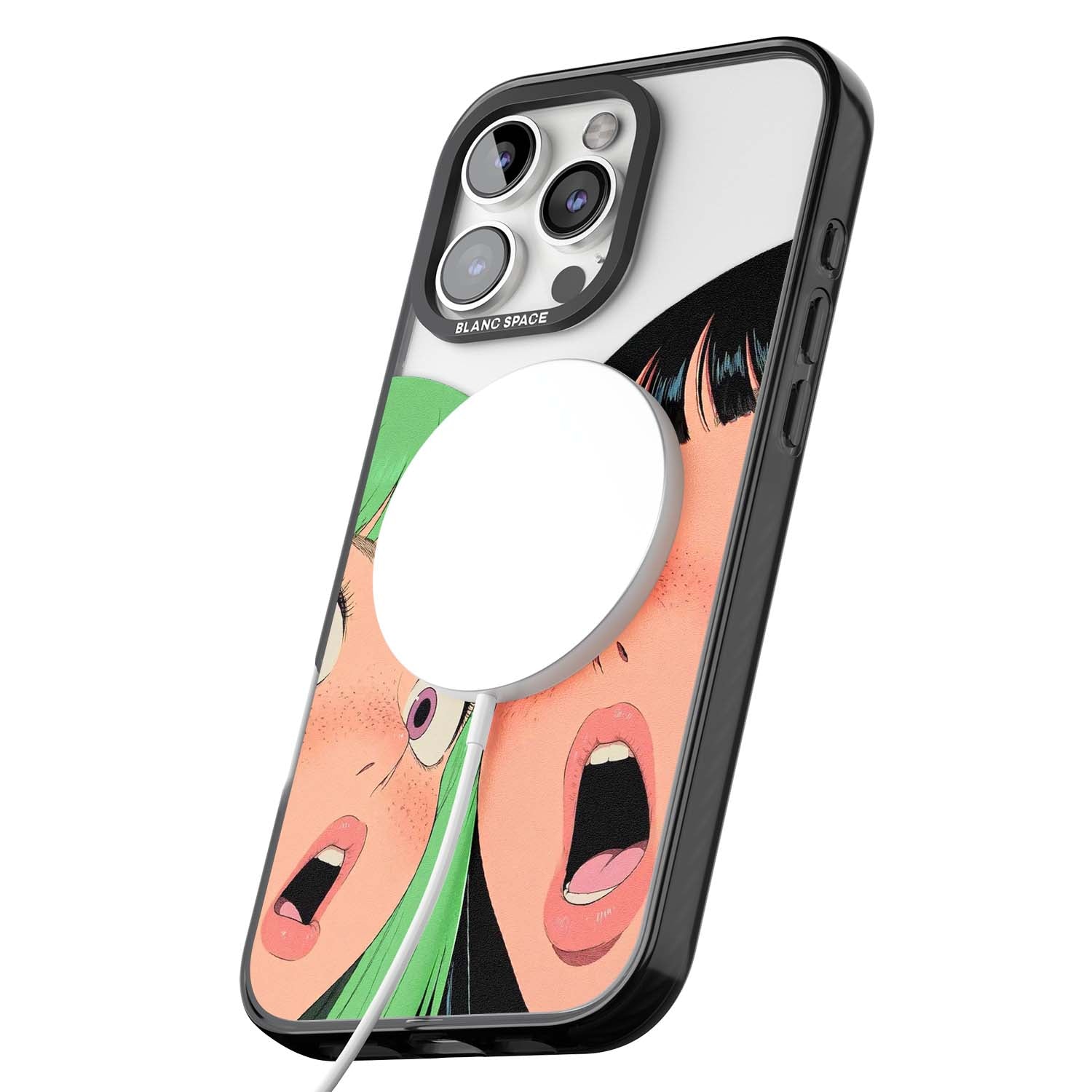 Gasp for her iPhone case | Black Impact Magsafe case for iPhone 16 Pro, iPhone 16 Pro Max