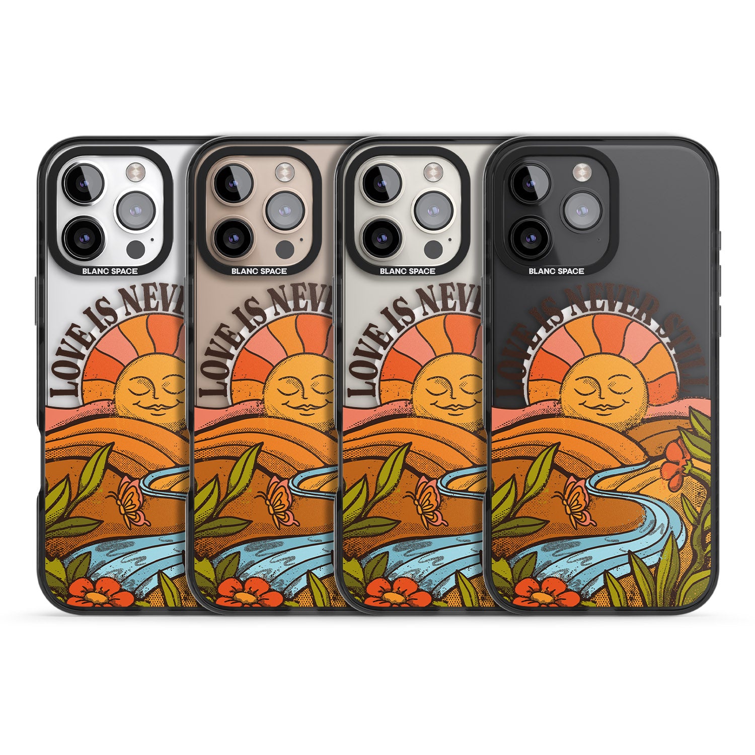 iPhone 16 Pro Max Love is Never Still Black Impact Phone Case + Magsafe