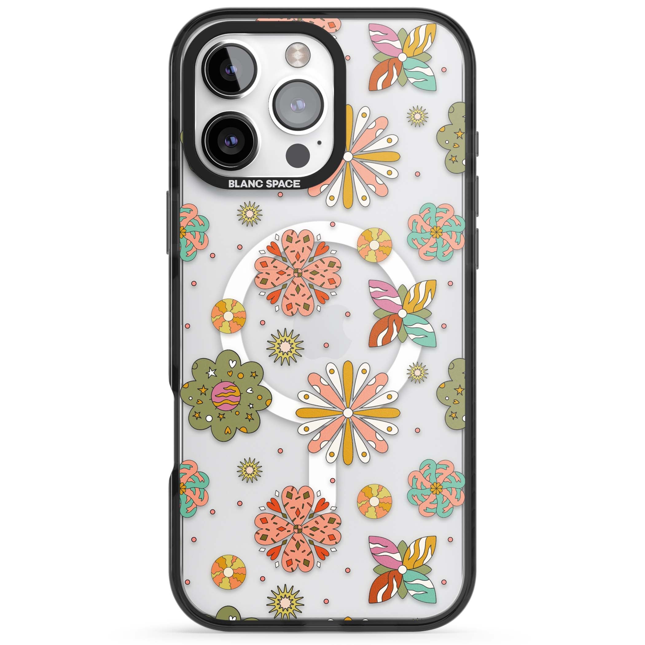Elevate Your Phone'S Style With This Boho Celestial Sun & Eye Phone Case, Featuring A Mystical Blend Of Suns, All-Seeing Eyes, Butterflies, Stars, And