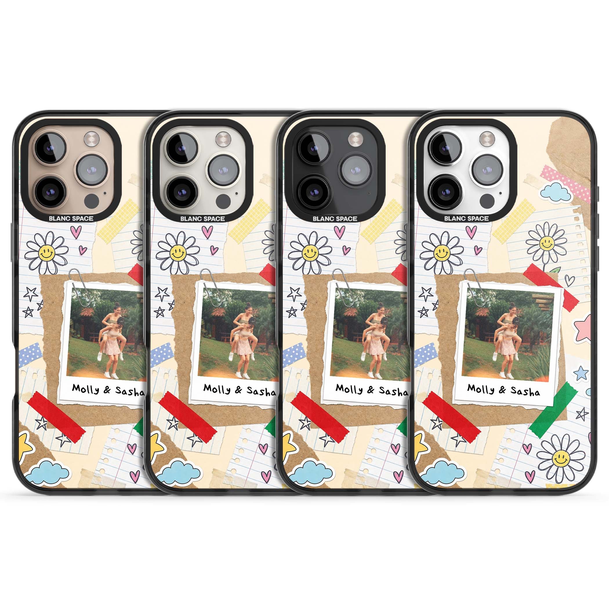 Scrapbook Photo coquette iPhone case | Black Impact Magsafe case for iPhone 16 Pro, iPhone 16 Pro Max