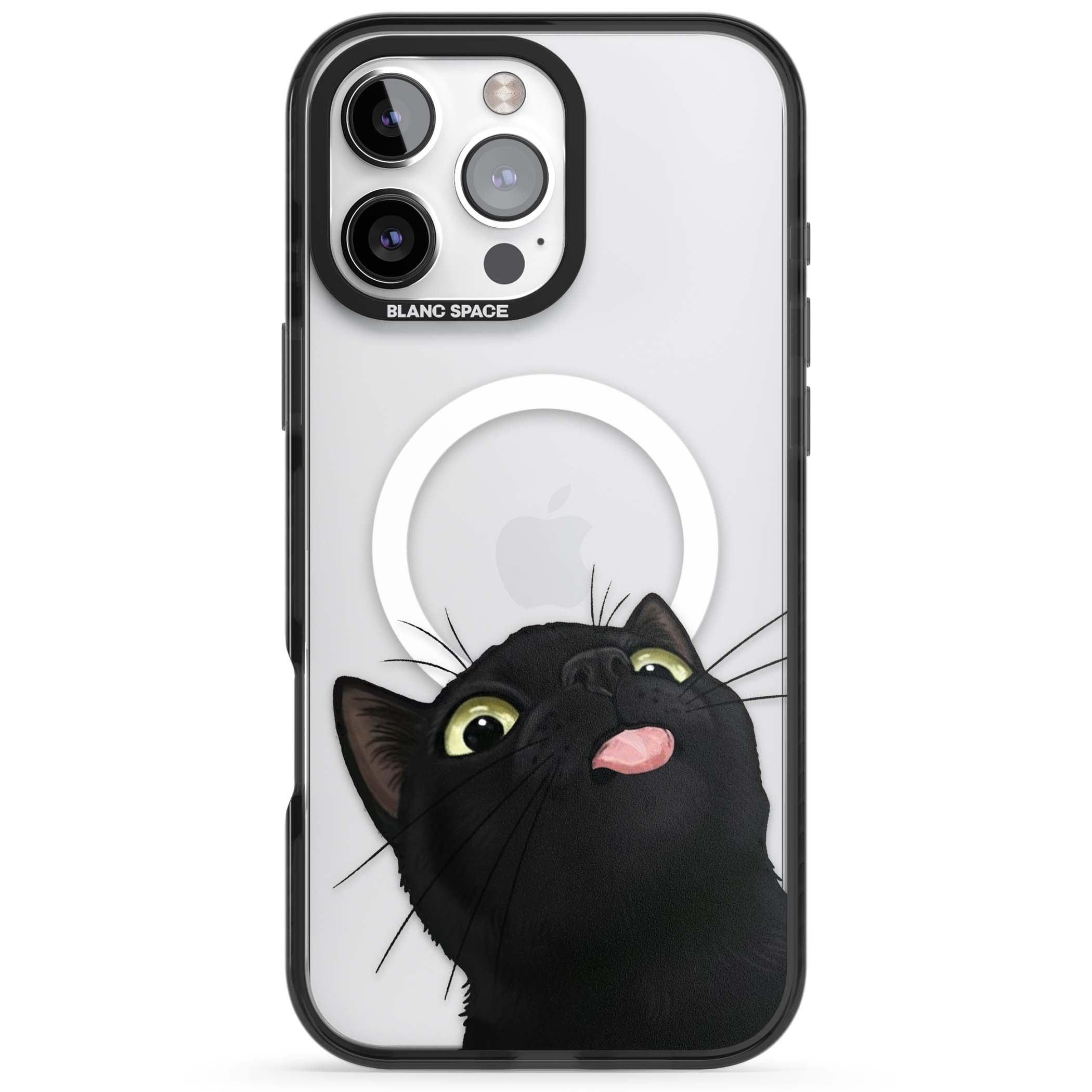 Black Cat Energy for her iPhone case | Black Impact Magsafe case for iPhone 16 Pro, iPhone 16 Pro Max