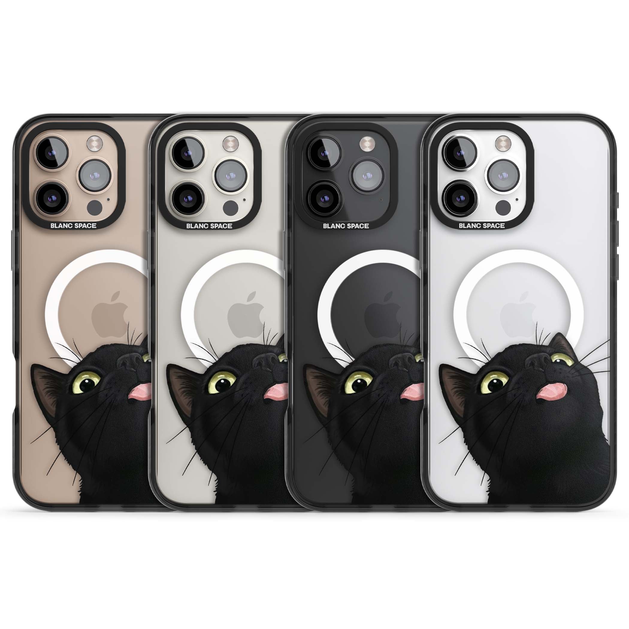 Black Cat Energy for her iPhone case | Black Impact Magsafe case for iPhone 16 Pro, iPhone 16 Pro Max