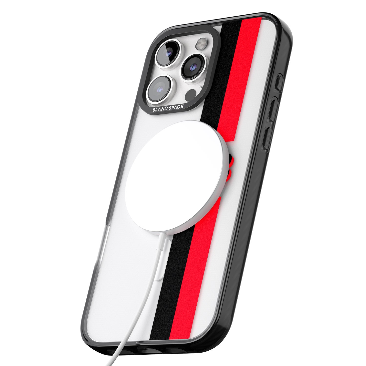 iPhone 16 Pro Max Personalised Clear Text 6C Black Impact Phone Case