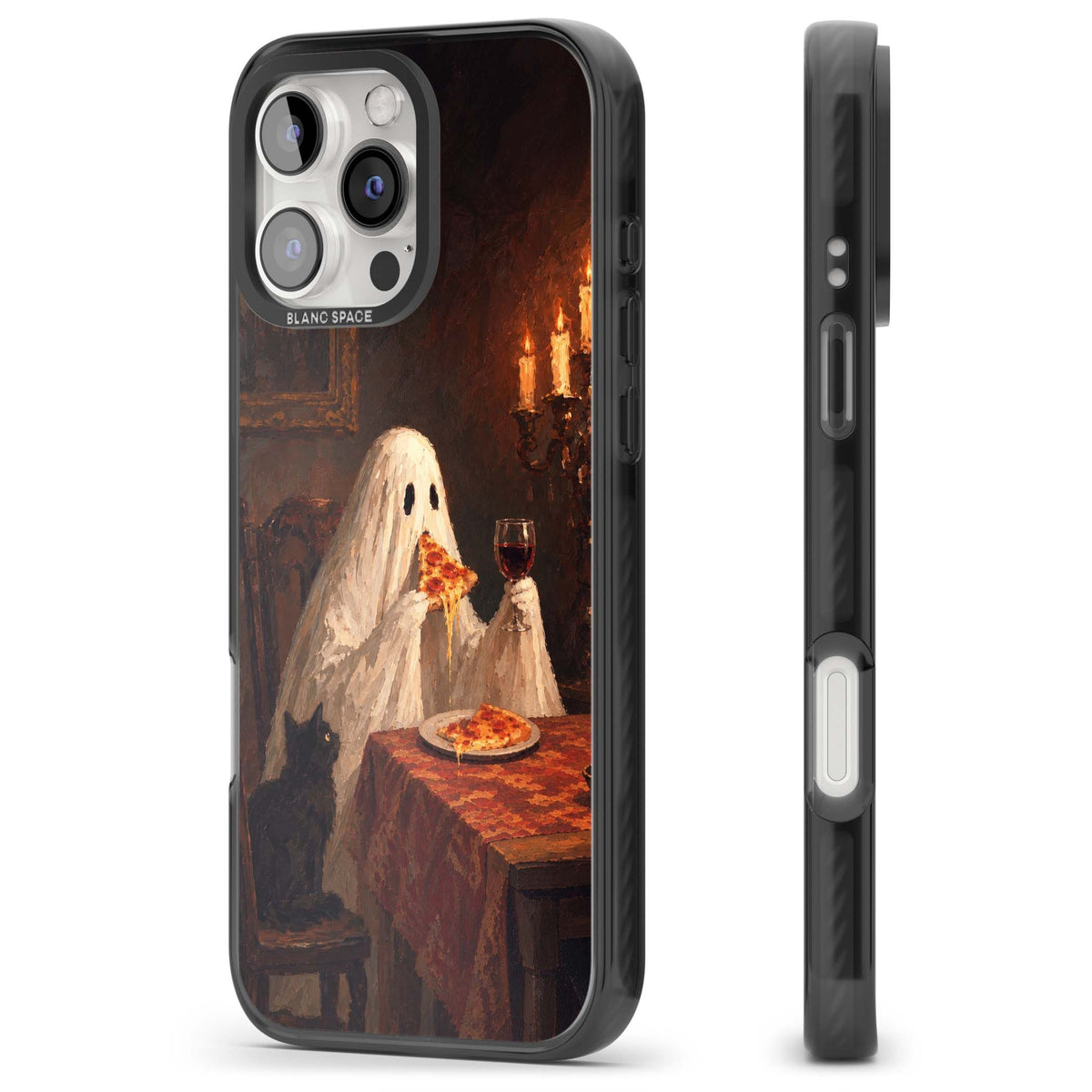 Lonely Night In art iPhone case | Black Impact Magsafe case for iPhone 16 Pro, iPhone 16 Pro Max