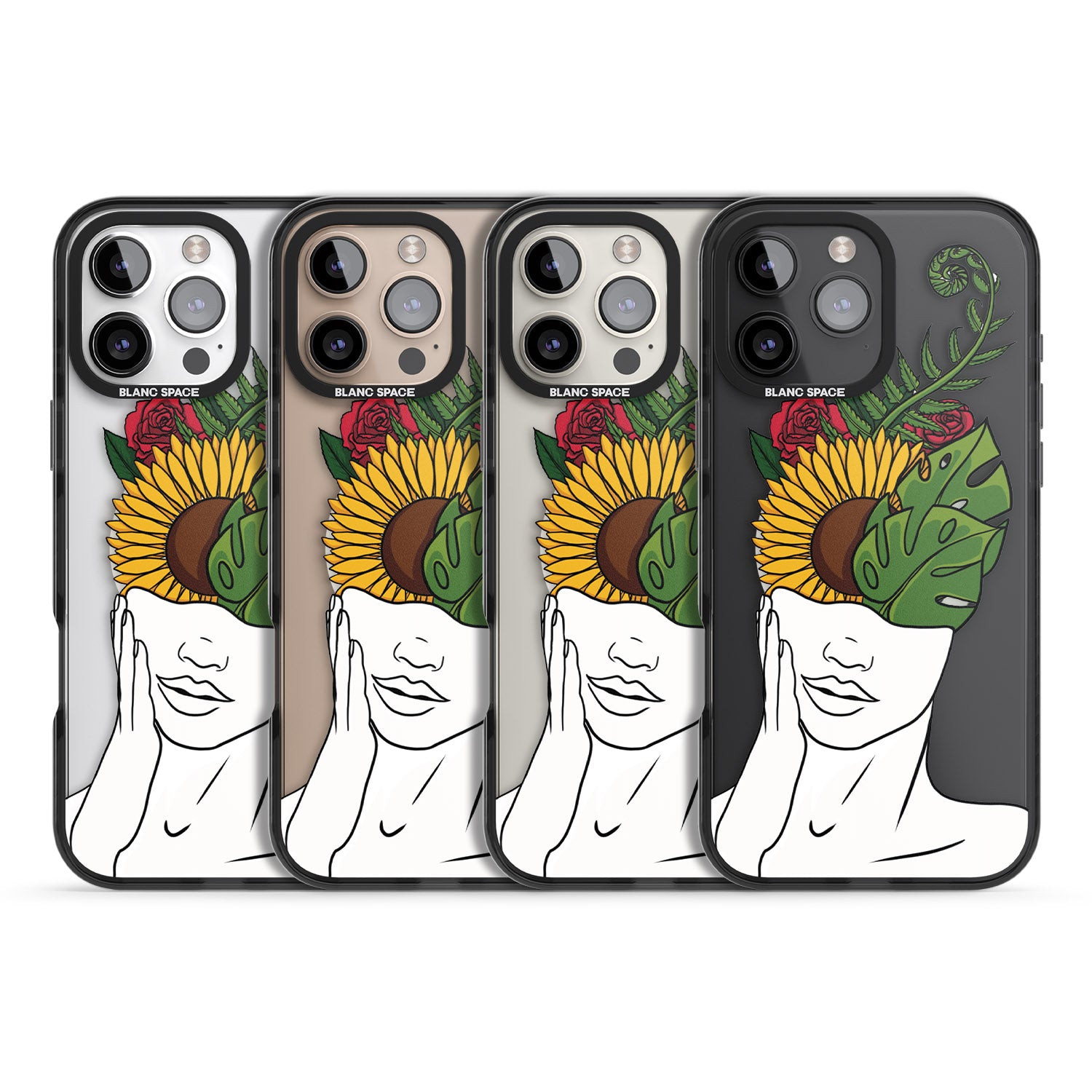 iPhone 16 Pro Max Let The Mind Flourish Black Impact Phone Case
