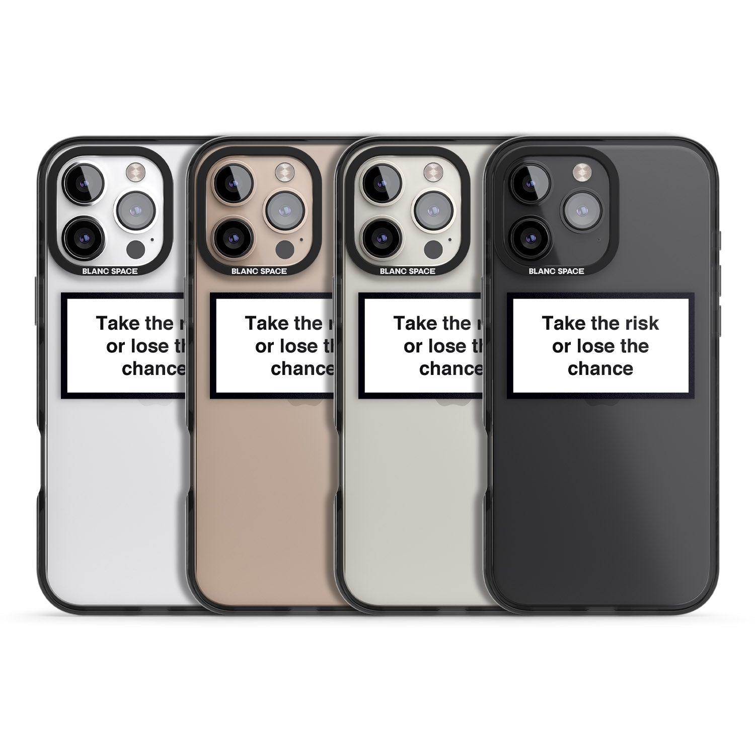 iPhone 16 Pro Max Take the risk or lose the chance Black Impact Phone Case