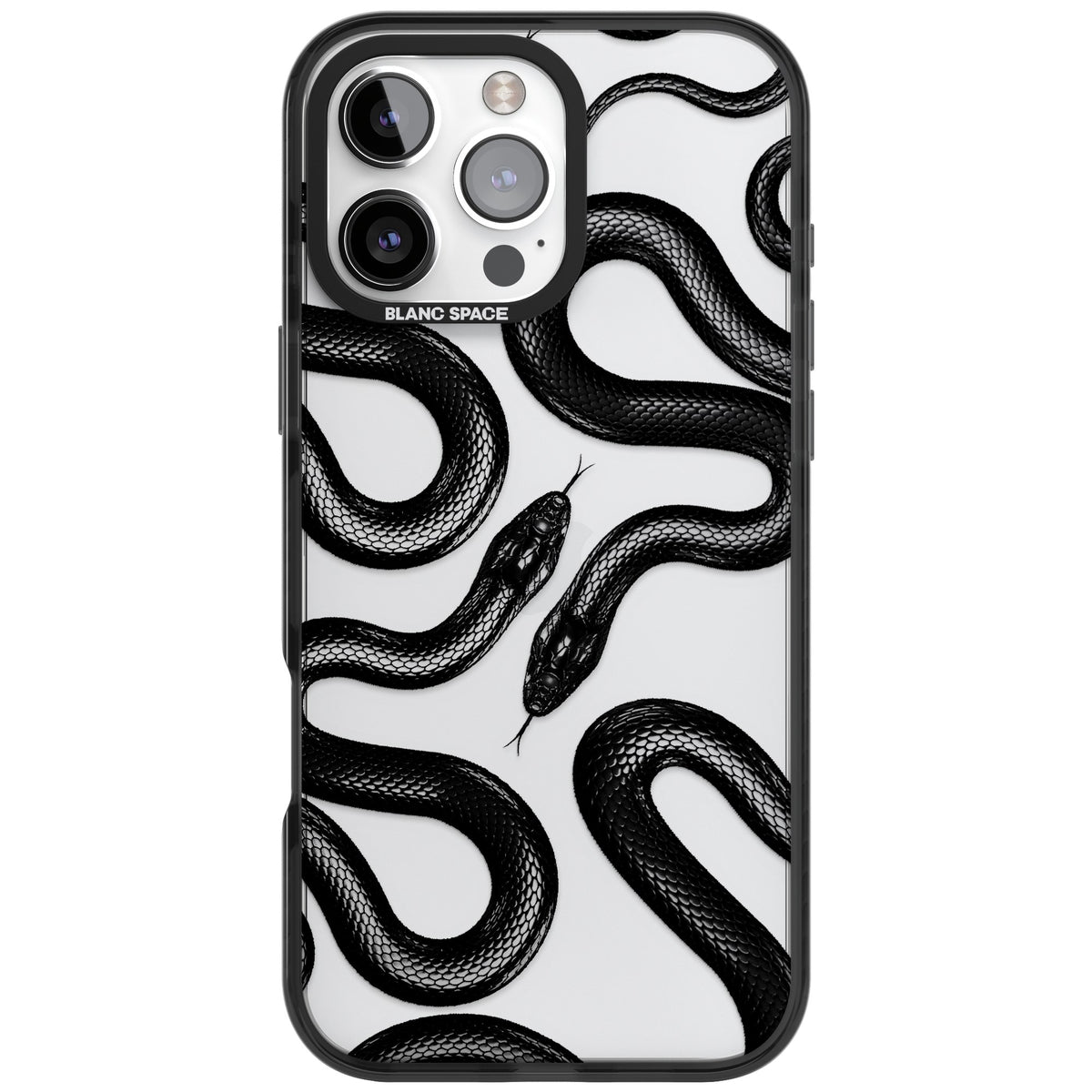 Black Kingsnake iPhone 16 Pro Max Impact Black Phone Case front