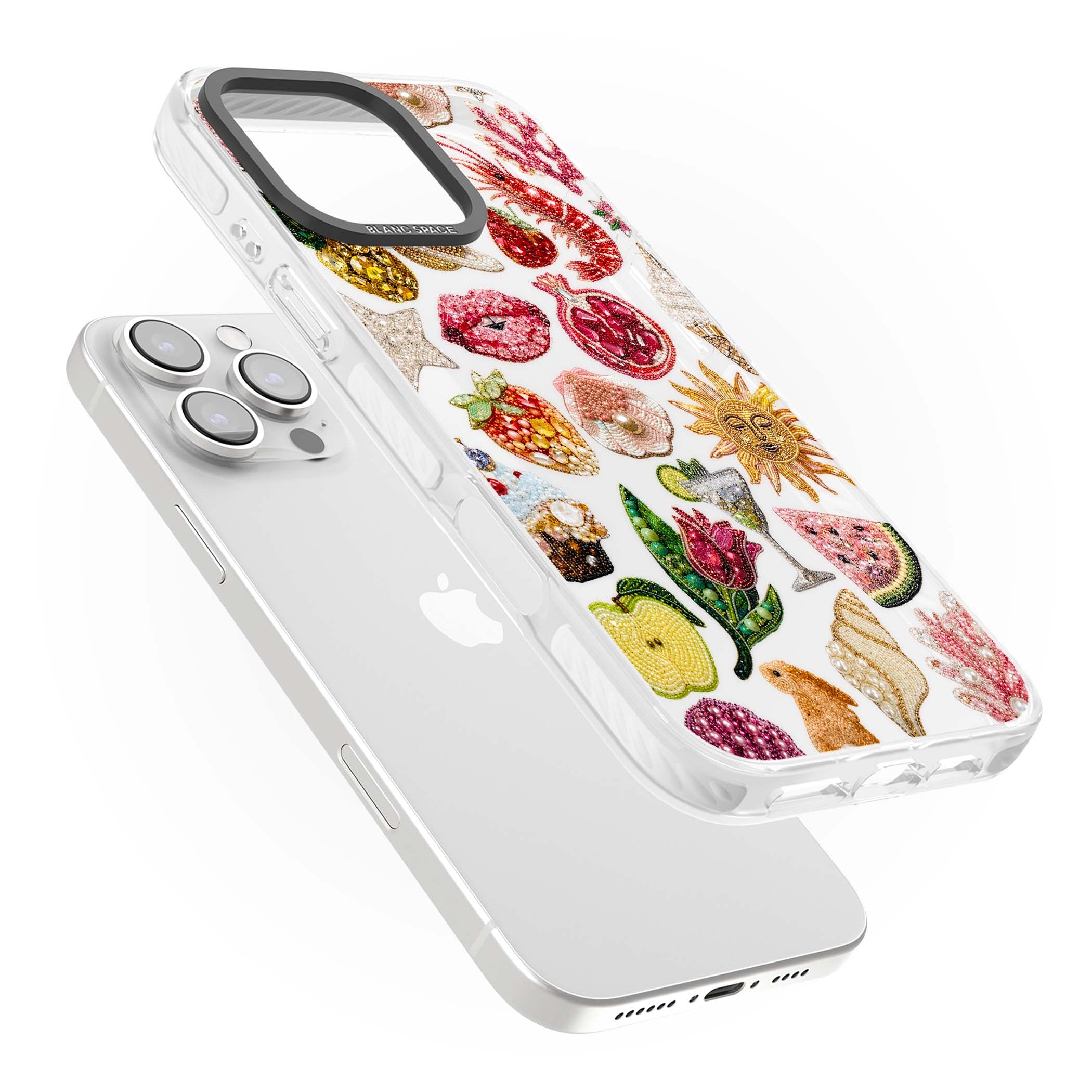 Beaded Riviera coquette iPhone case | Clear Impact case for iPhone 16 Pro, iPhone 16 Pro Max