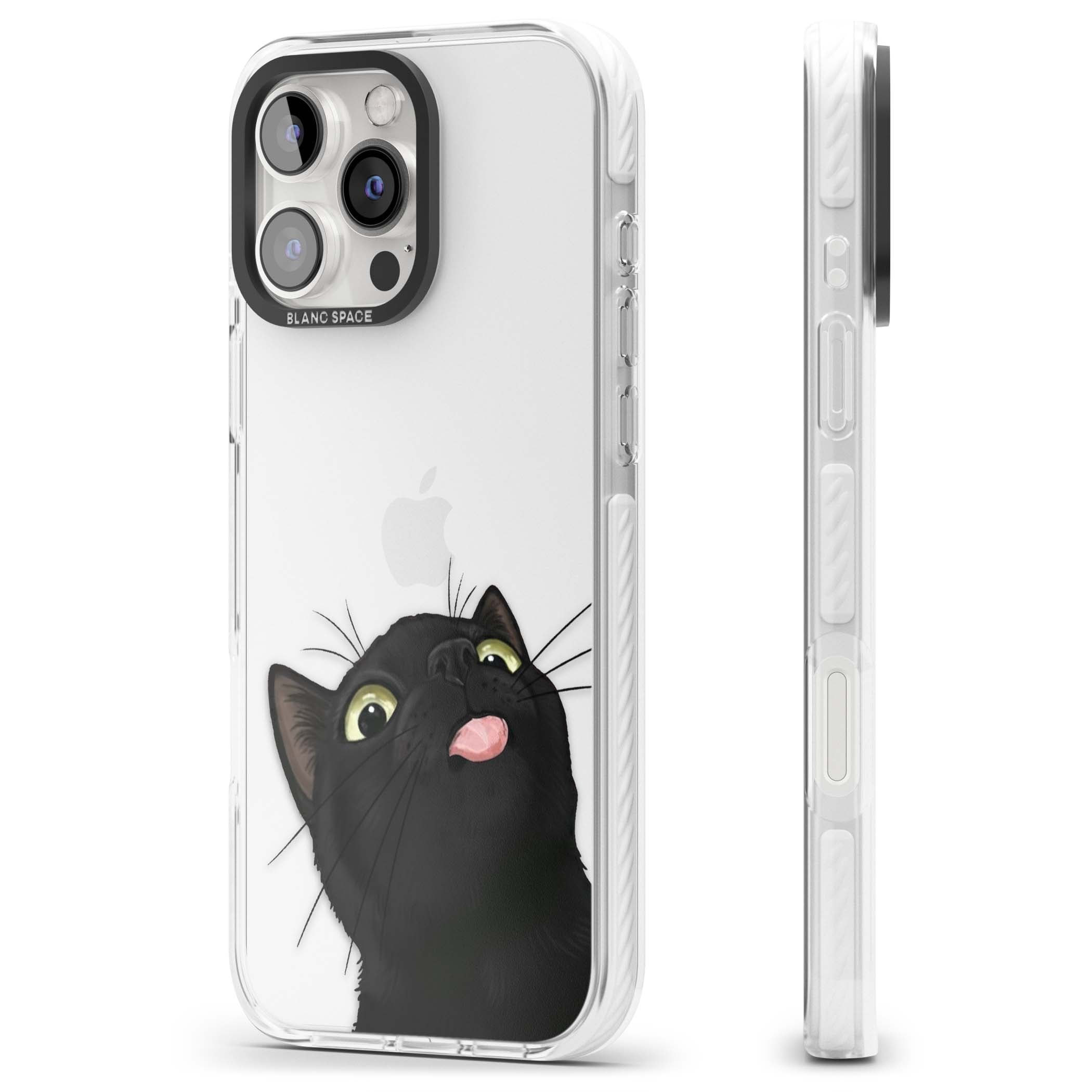 Black Cat Energy for her iPhone case | Clear Impact case for iPhone 16 Pro, iPhone 16 Pro Max