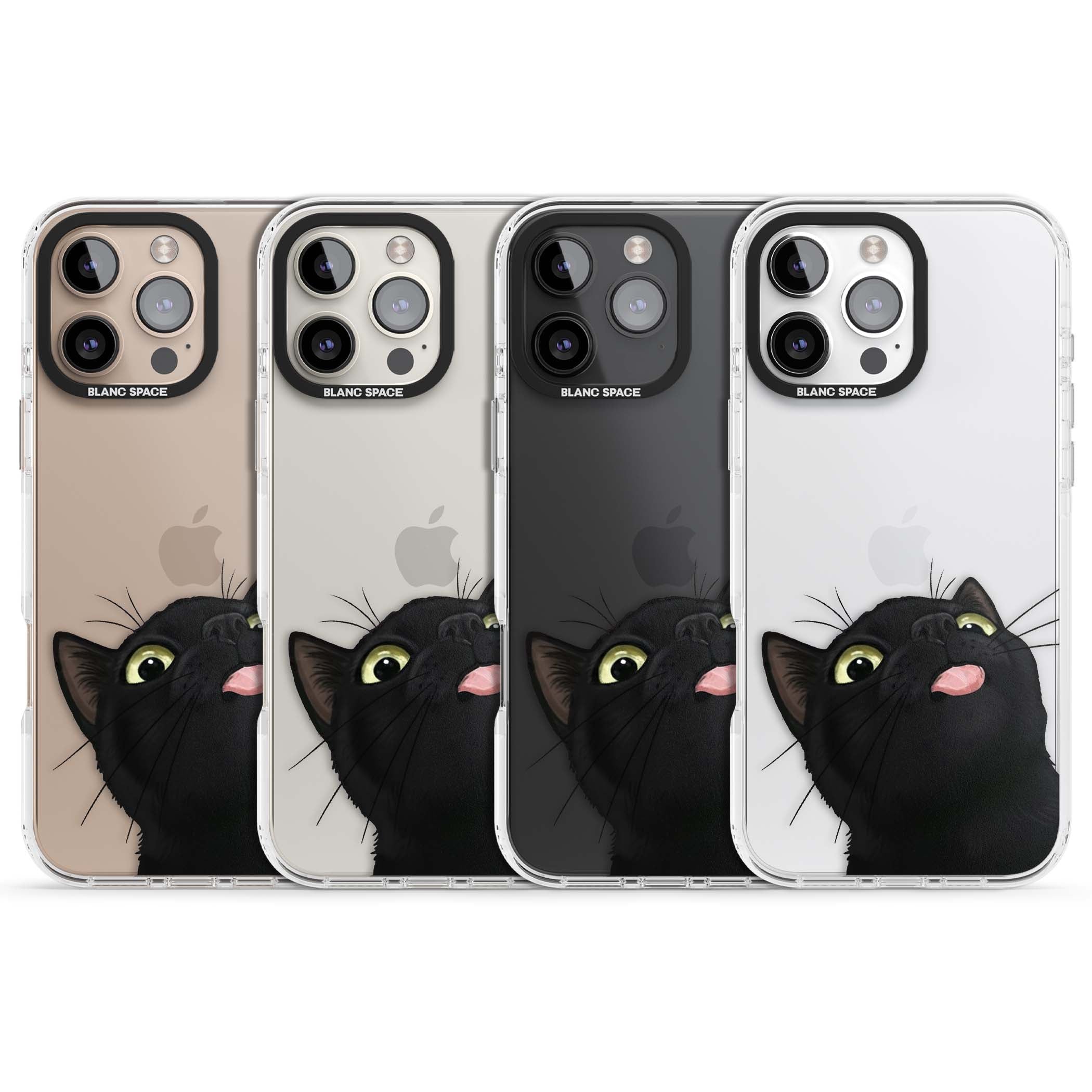 Black Cat Energy for her iPhone case | Clear Impact case for iPhone 16 Pro, iPhone 16 Pro Max