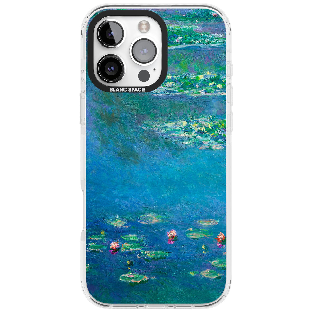 Water Lilies iPhone 16 Pro Max Impact Clear Phone Case front