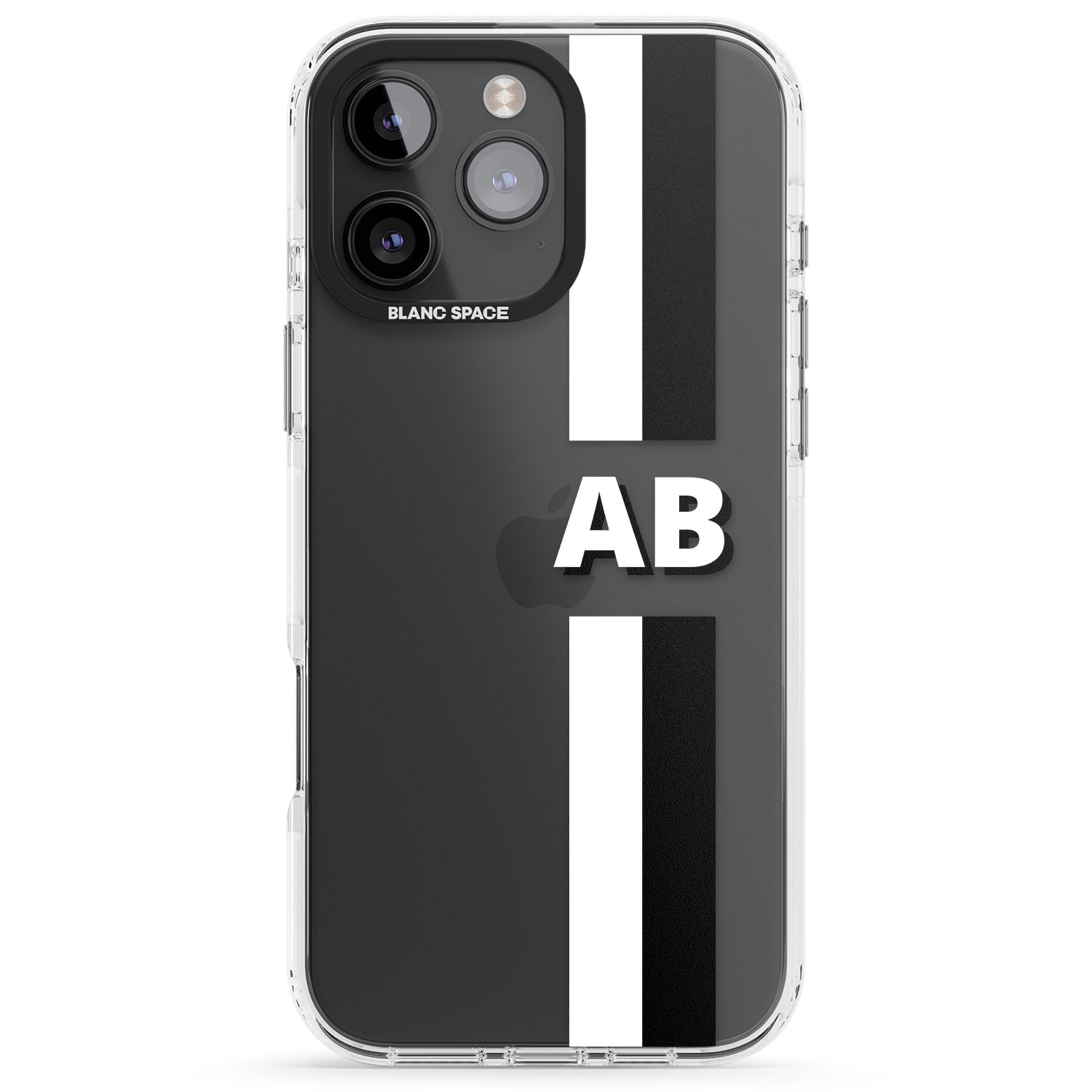 iPhone 16 Pro Max Personalised Clear Text 6E Black Impact Phone Case