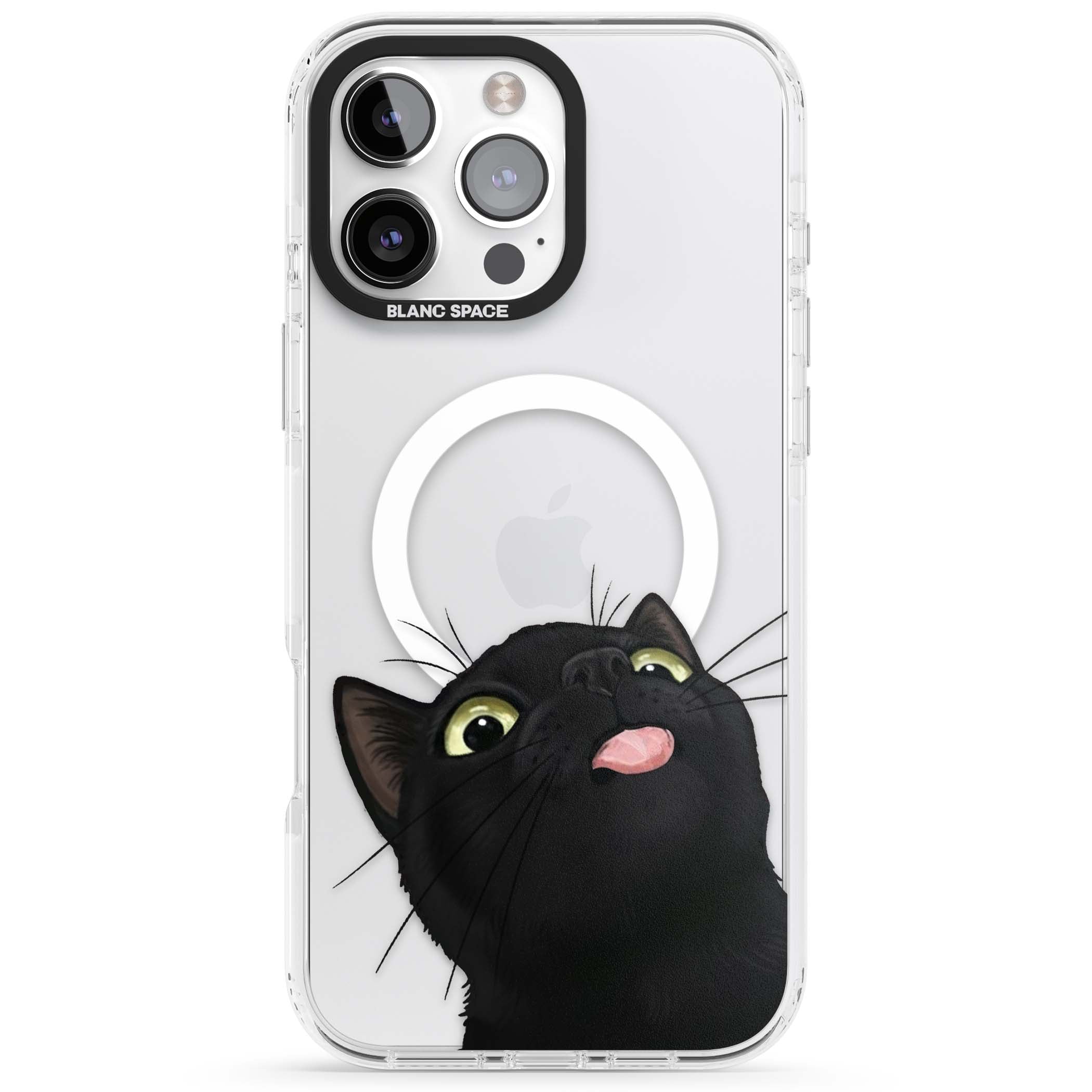 Black Cat Energy for her iPhone case | Impact Magsafe case for iPhone 16 Pro, iPhone 16 Pro Max