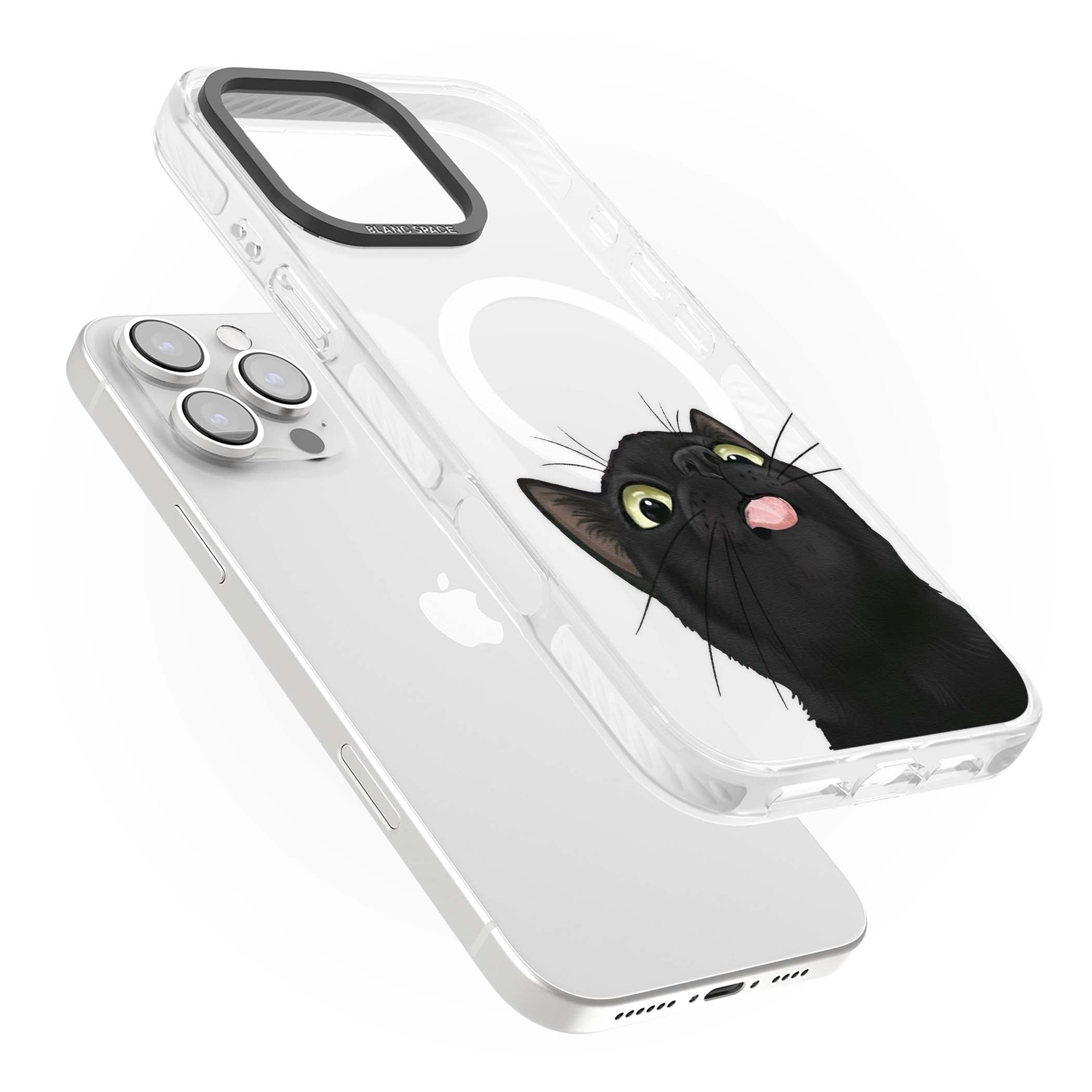 Black Cat Energy for her iPhone case | Impact Magsafe case for iPhone 16 Pro, iPhone 16 Pro Max
