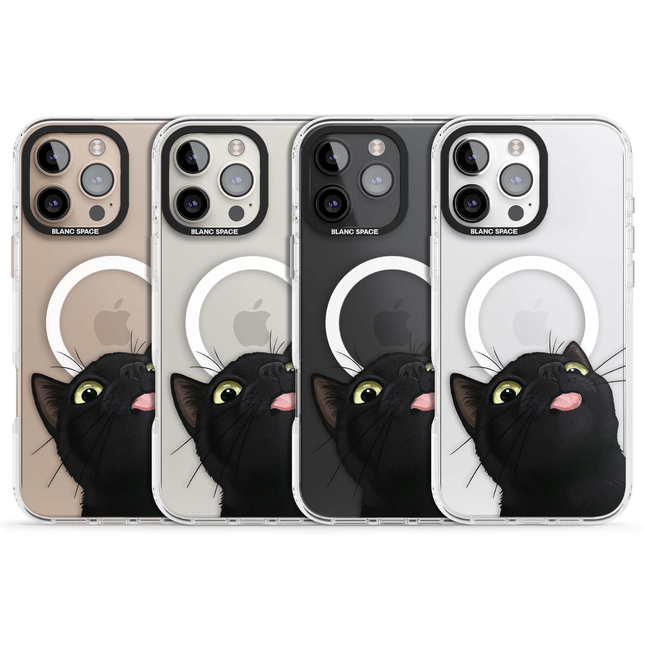 Black Cat Energy for her iPhone case | Impact Magsafe case for iPhone 16 Pro, iPhone 16 Pro Max