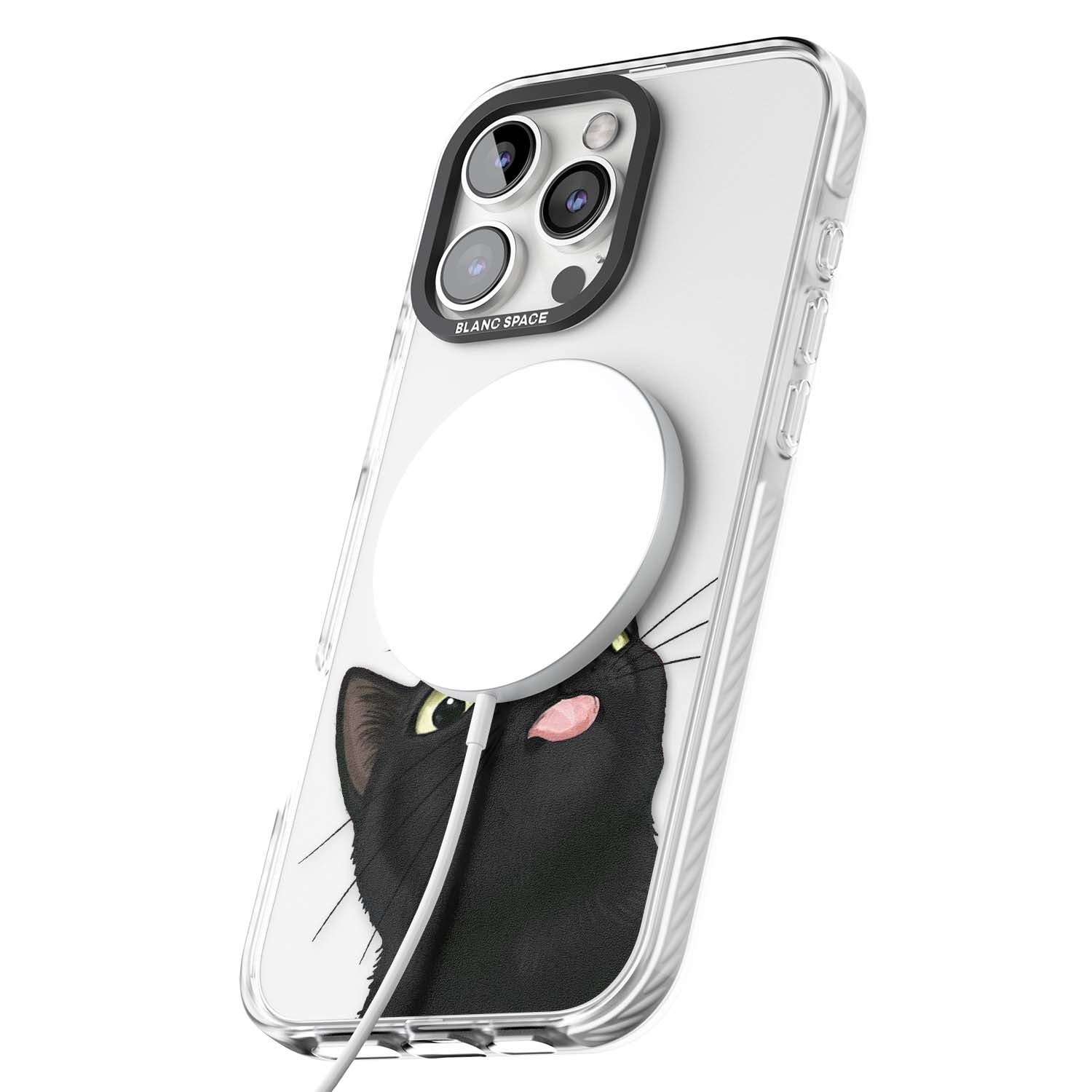 Black Cat Energy for her iPhone case | Impact Magsafe case for iPhone 16 Pro, iPhone 16 Pro Max