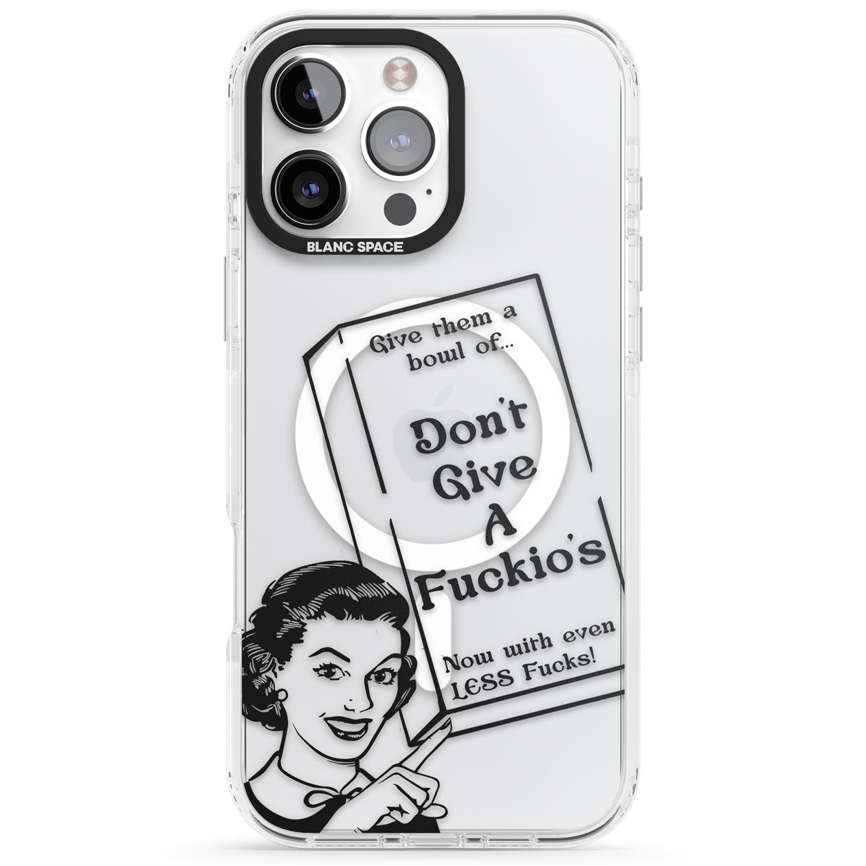 "Don't Give a F*ckio's" Cereal Impact Magsafe Phone Case for iPhone 16 Pro, iPhone 16 Pro Max