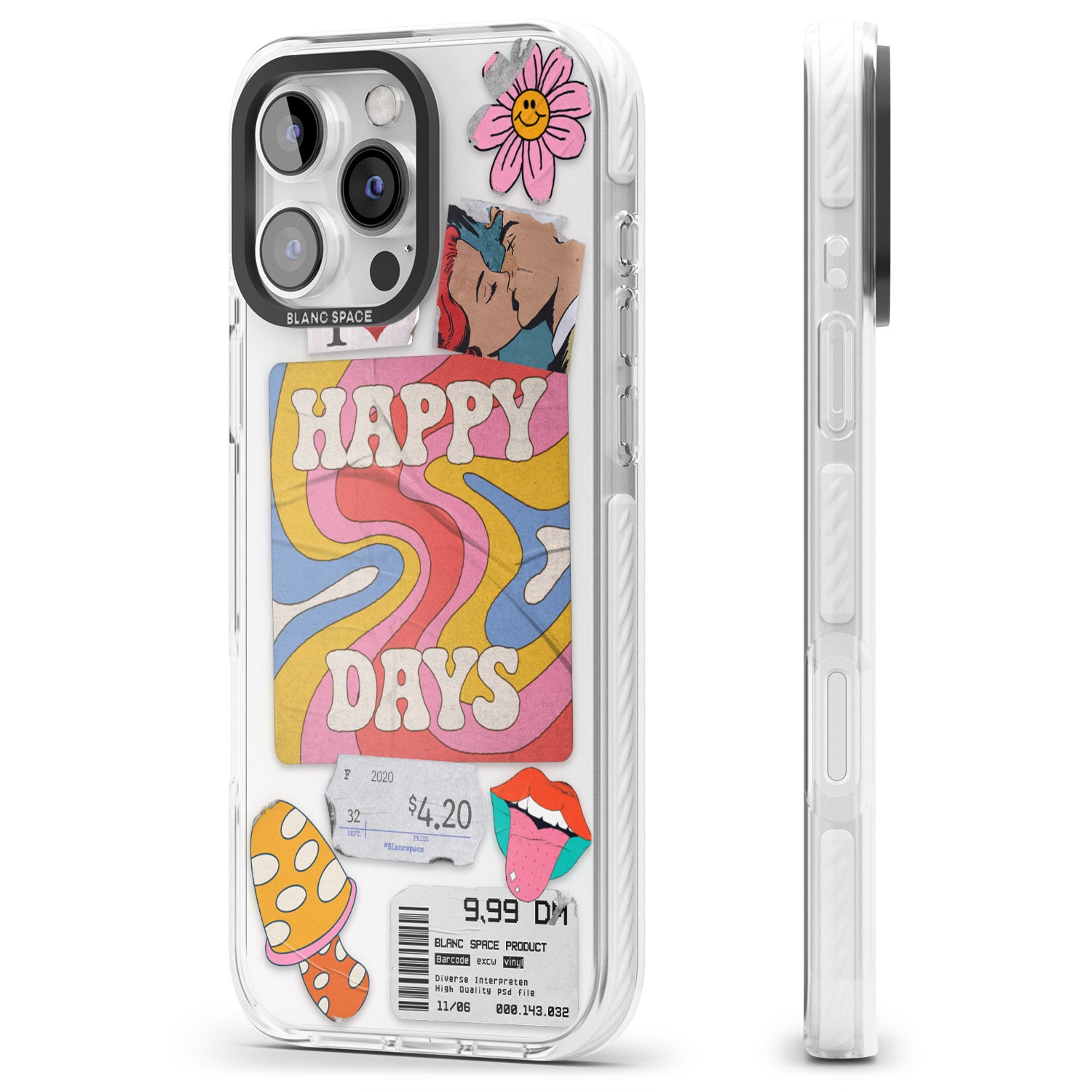 iPhone 16 Pro Max Groovy Trip Black Impact Phone Case