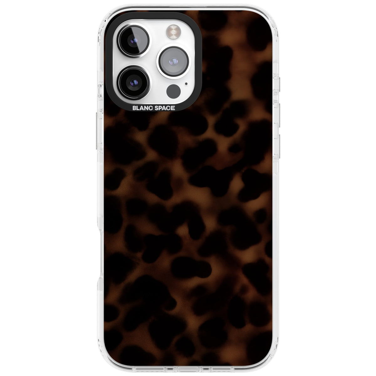 Dark Tortoise Shell old money iPhone case featuring a dark tortoiseshell pattern with amber and black animal print tones iPhone 16 Pro Max Impact Pro Clear Phone Case front