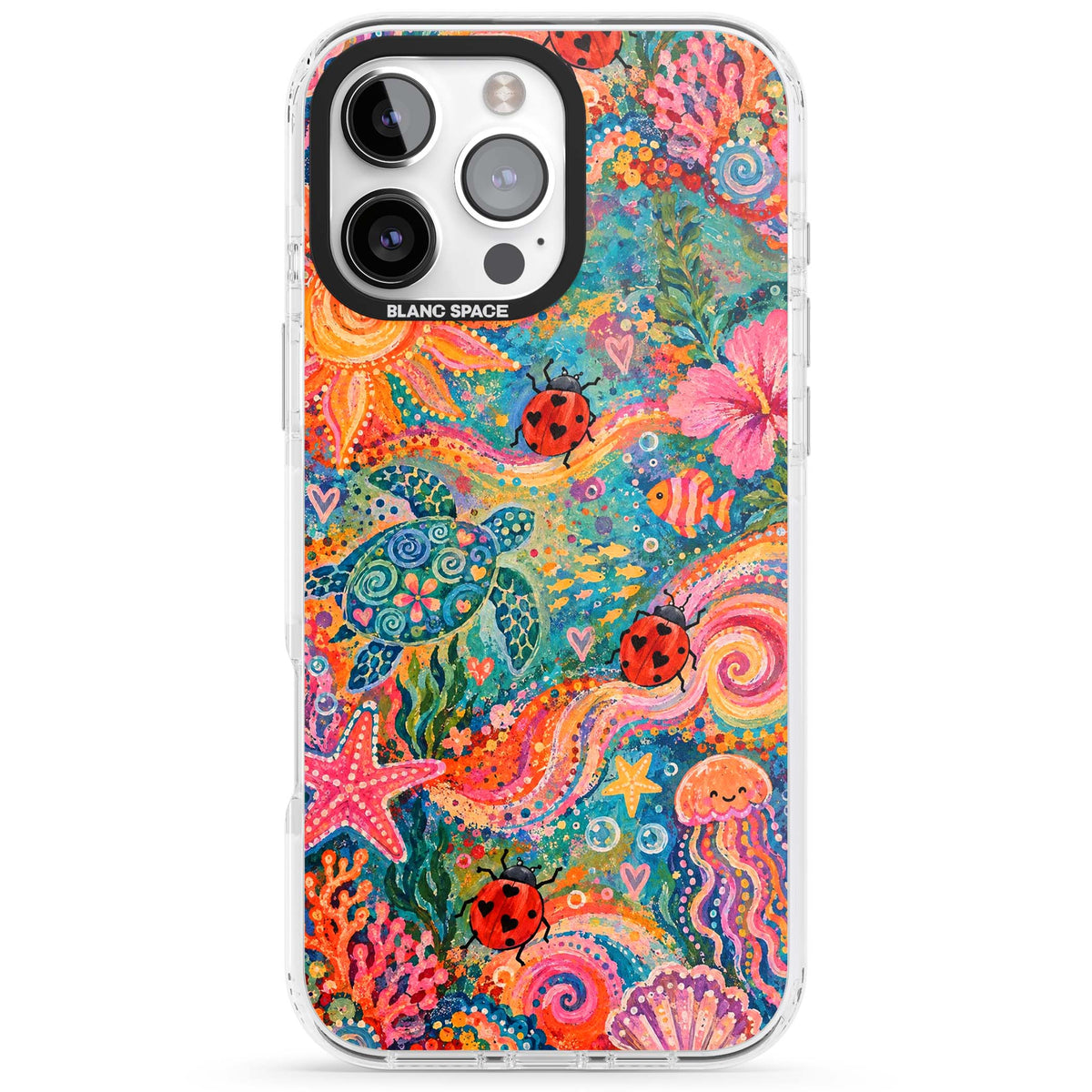 Coral Whimsy for her iPhone case | Impact Magsafe case for iPhone 16 Pro, iPhone 16 Pro Max