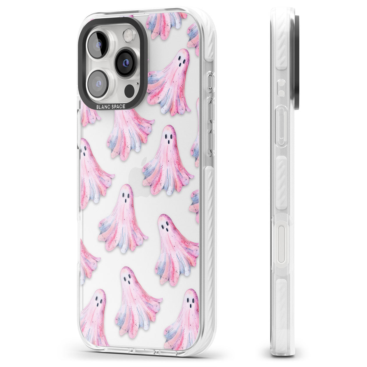 Pink Ghosts Impact Phone Case for iPhone 16 Pro, iPhone 16 Pro Max