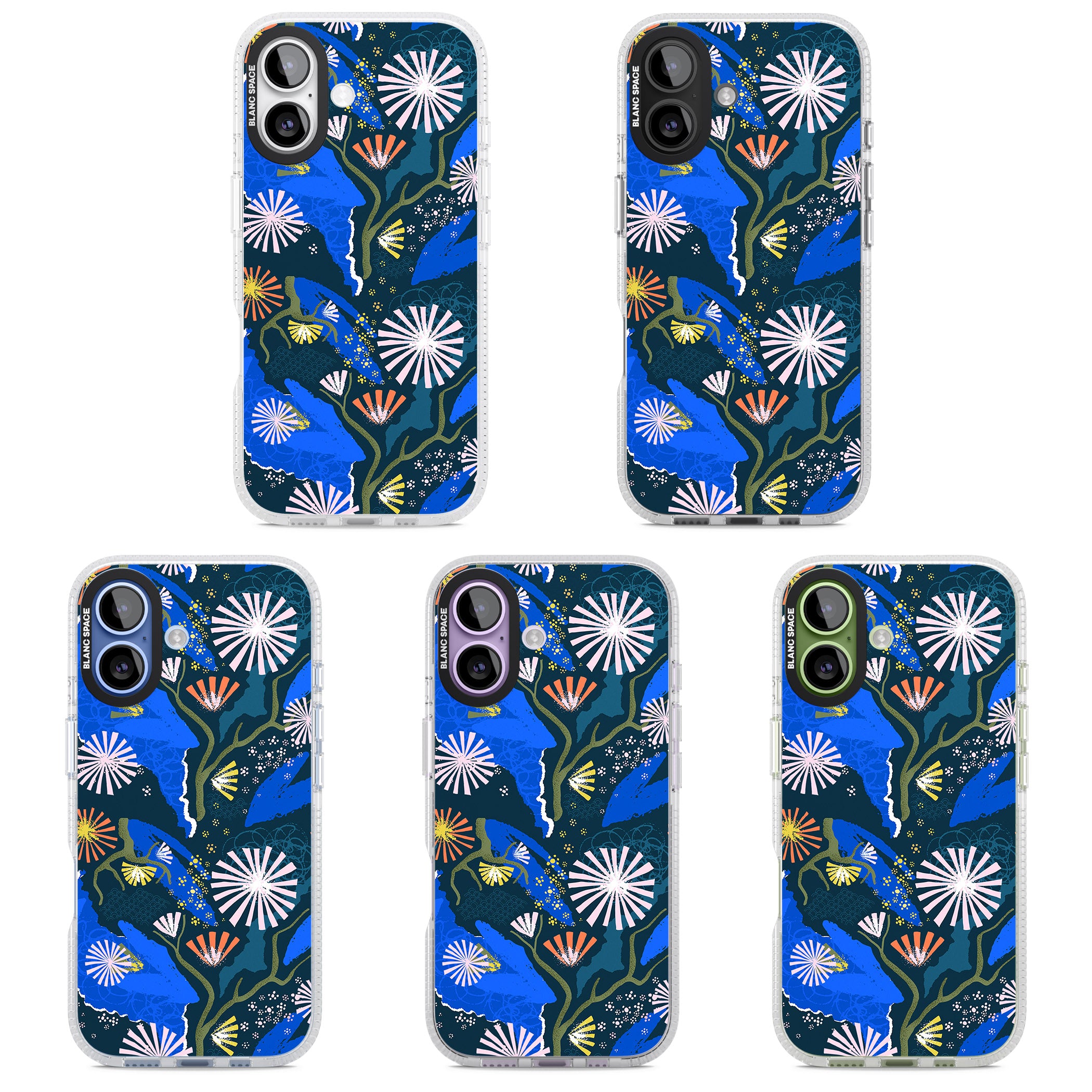 Dark Botanicals Abstract Pattern iPhone 17 Impact Air Clear Phone Case APT Impact Protection