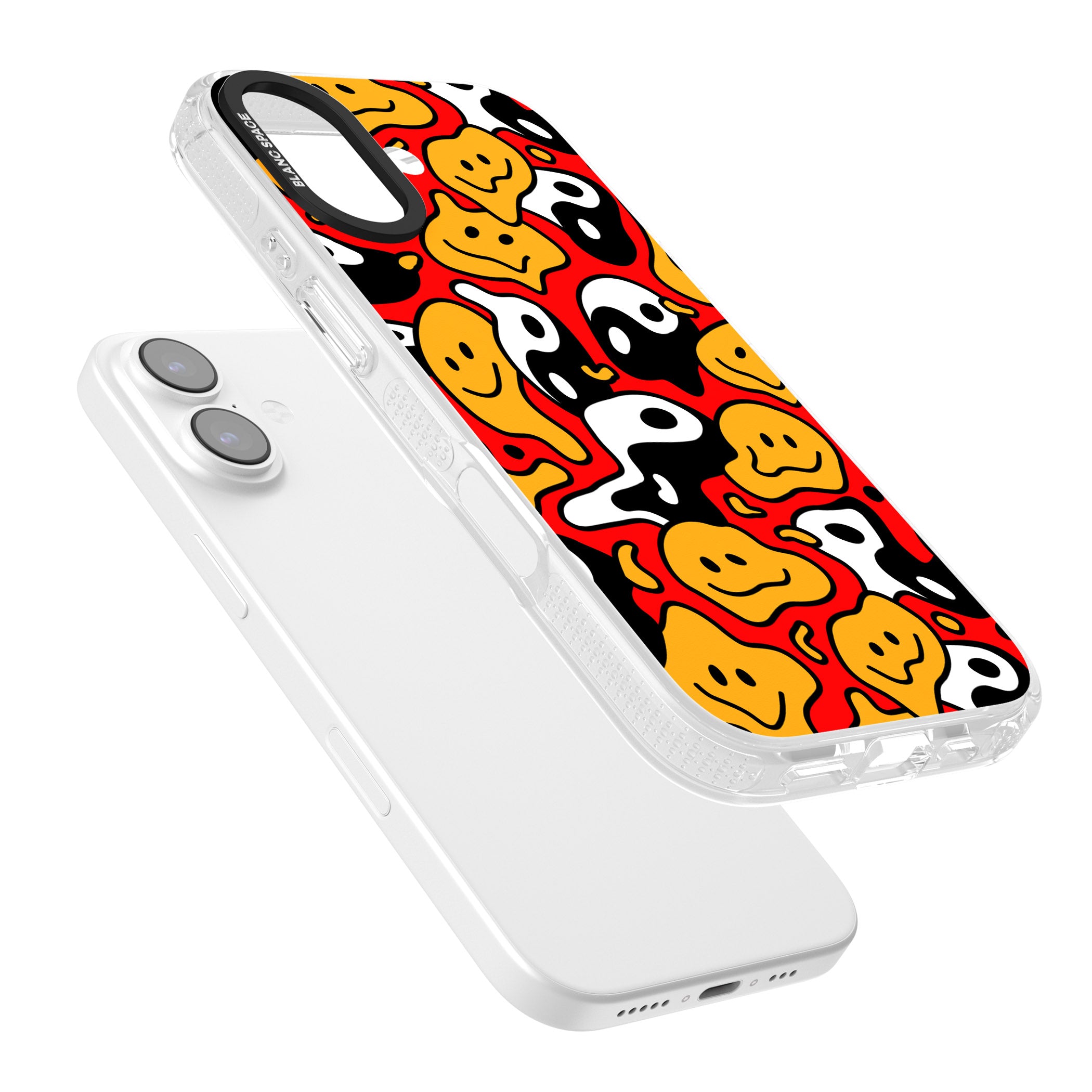 Yin Yang Acid Face iPhone 17 Impact Air Clear Phone Case Colours