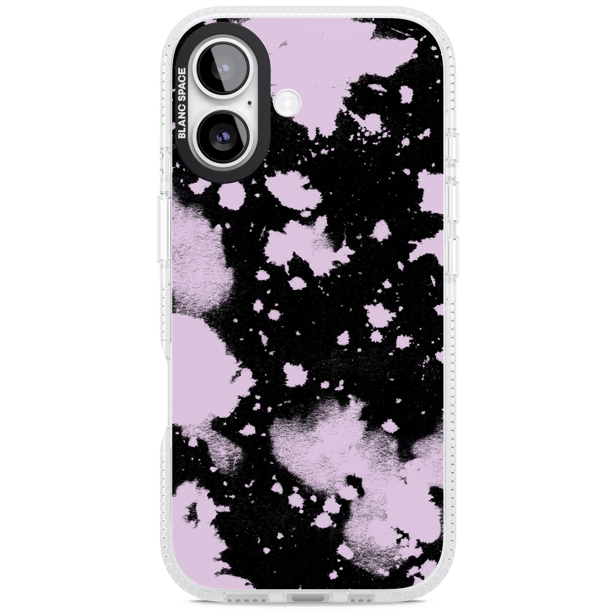 Pink & Black Acid Wash Tie Dye iPhone 17 Impact Air Clear Phone Case